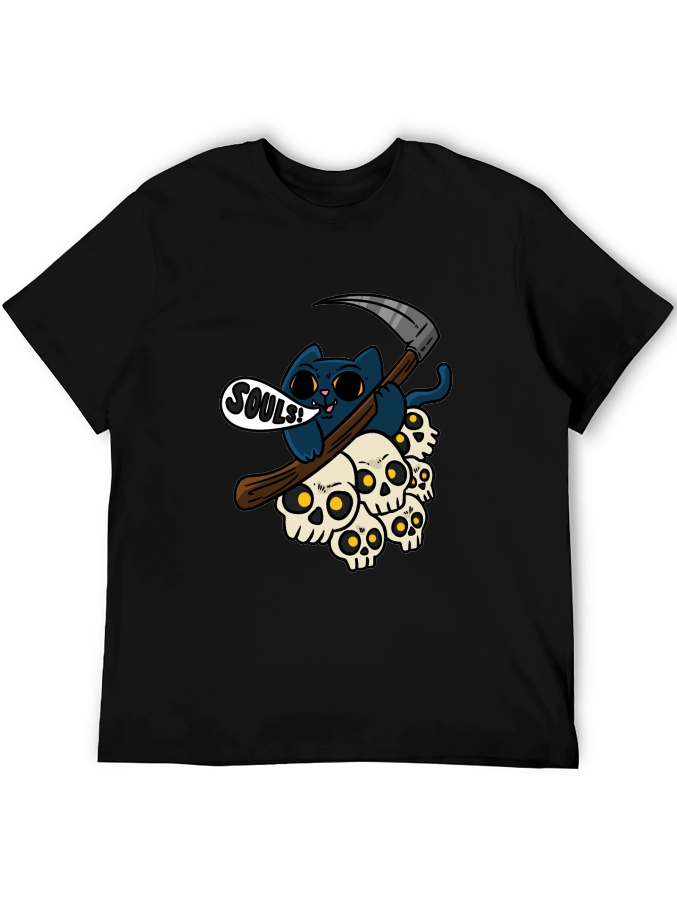 Grim Reaper Cat Souls T-Shirt