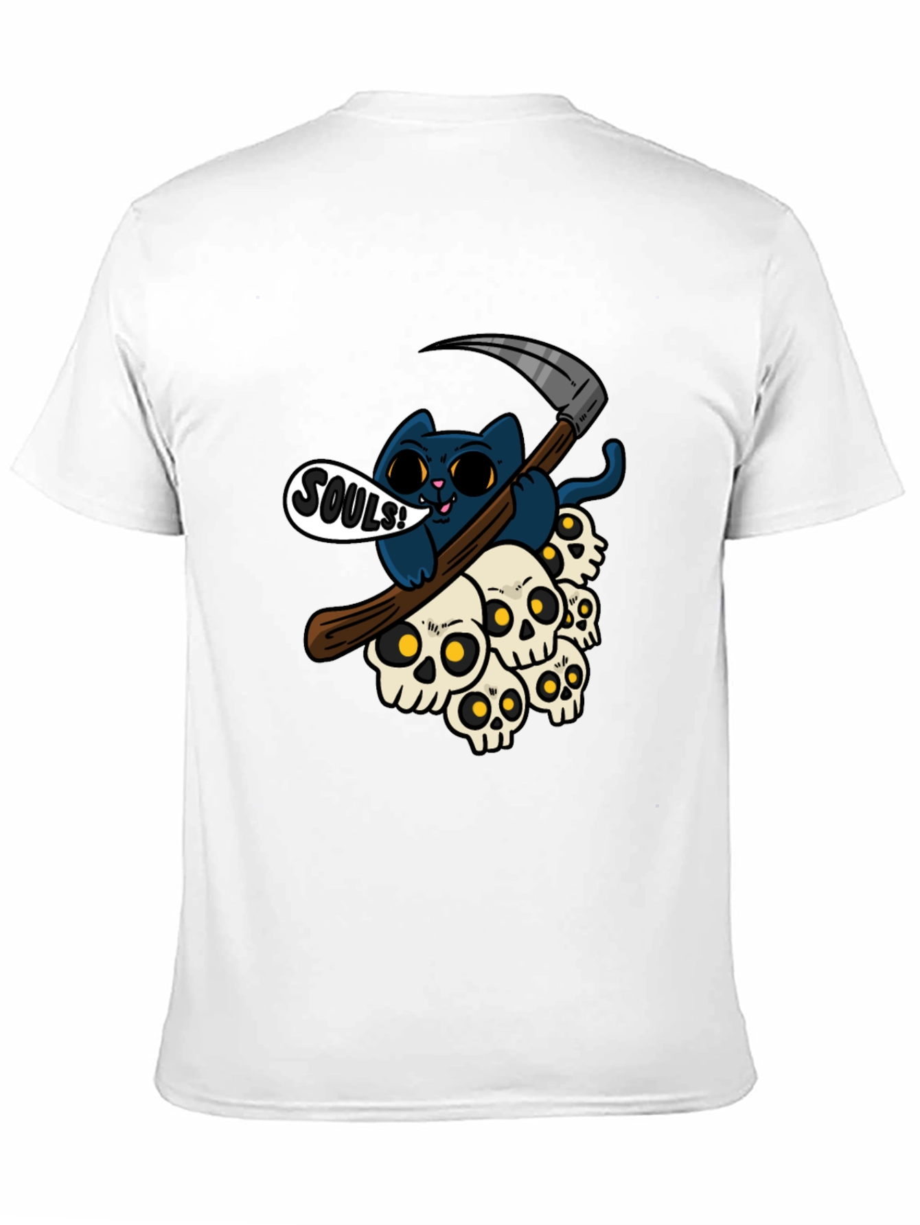 Grim Reaper Cat Souls T-Shirt