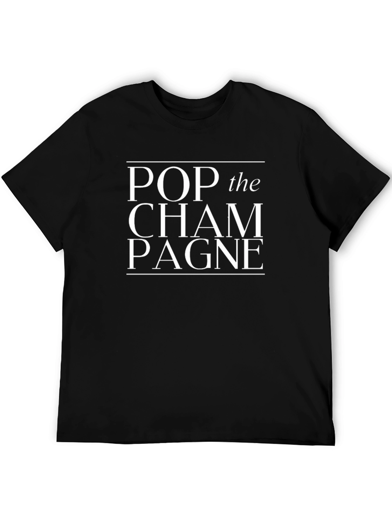 Pop the Champagne Graphic T-Shirt