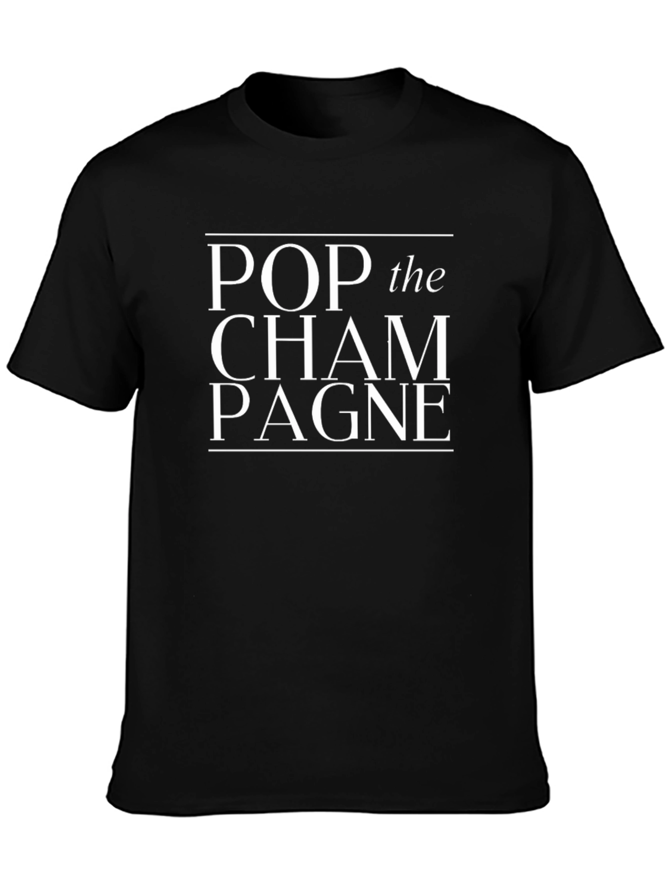 Pop the Champagne Graphic T-Shirt