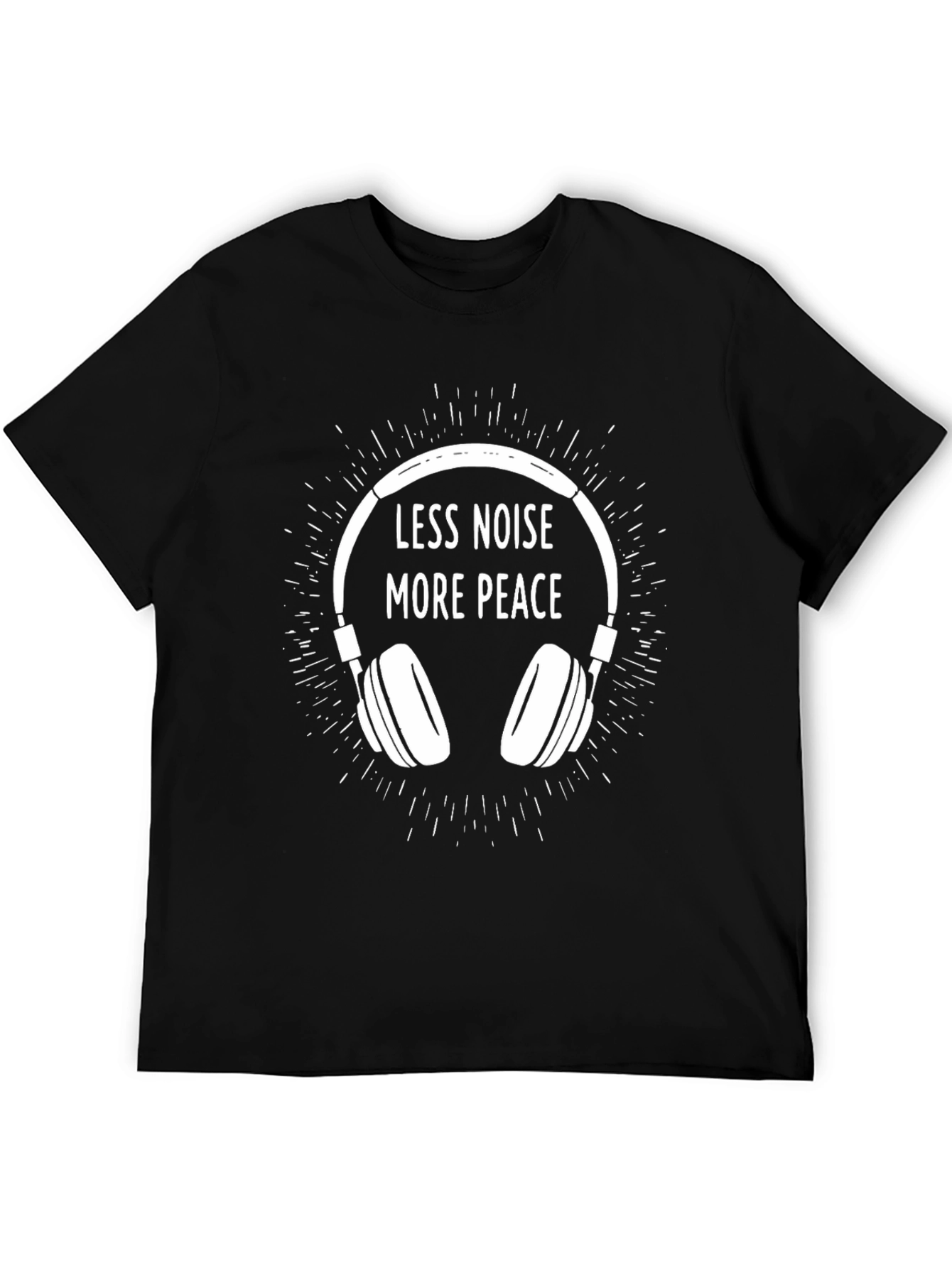 Less Noise More Peace Graphic T-Shirt