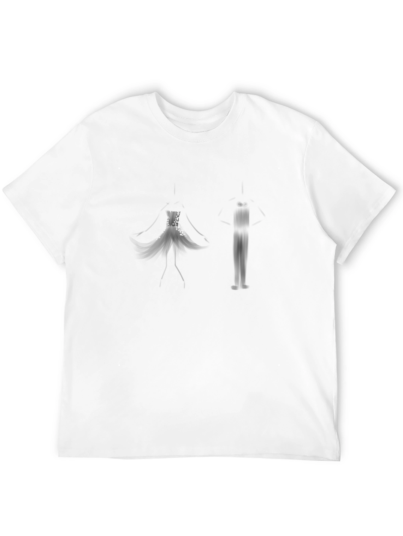 Mens Graphic Black T-Shirt - Modern Design