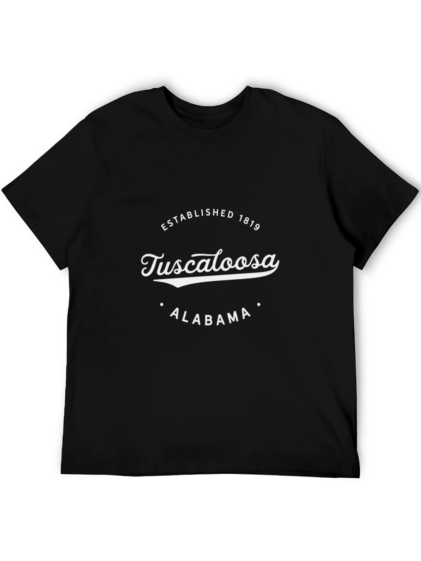 Tuscaloosa Alabama Established 1819 Black T-Shirt