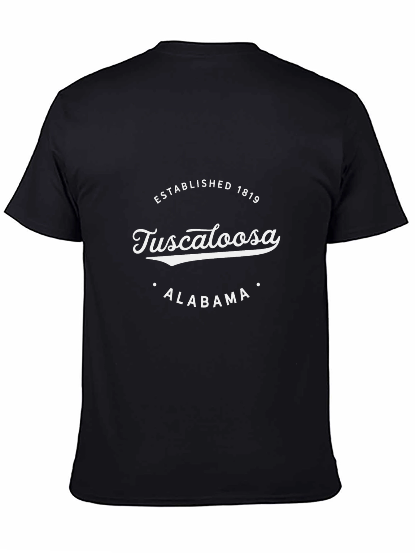 Tuscaloosa Alabama Established 1819 Black T-Shirt
