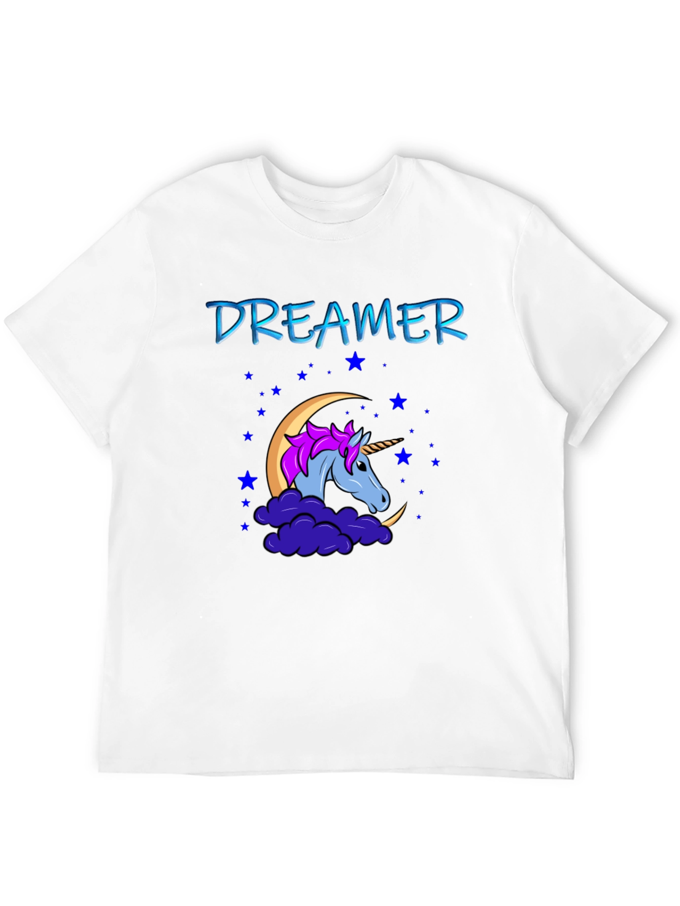 Dreamer Unicorn Black T-Shirt