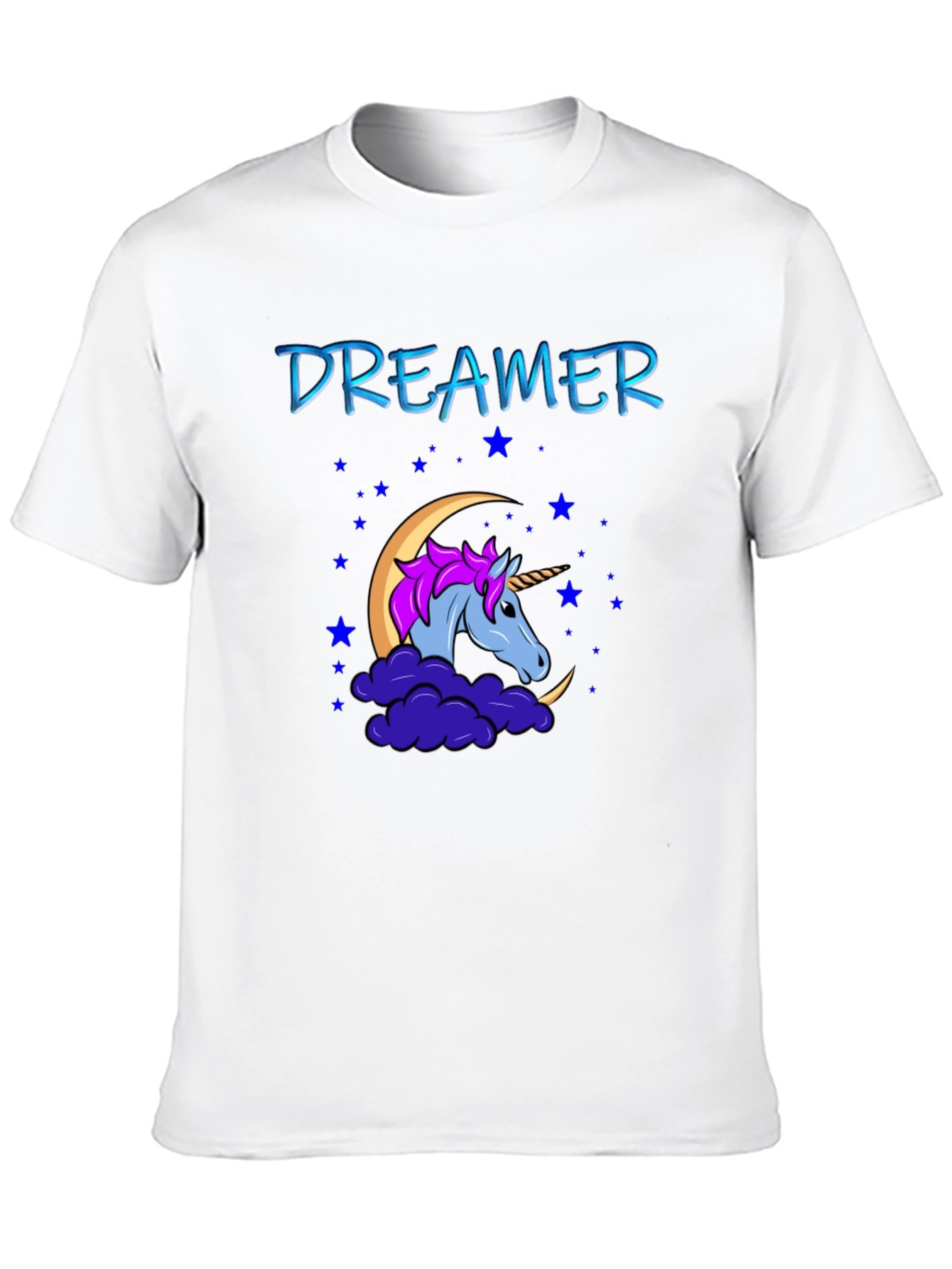 Dreamer Unicorn Black T-Shirt