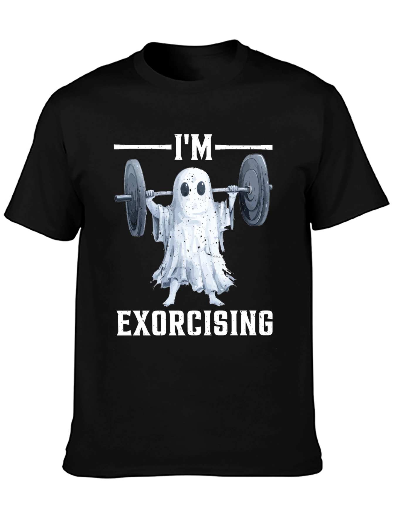 Funny Ghost Exorcising Workout T-Shirt