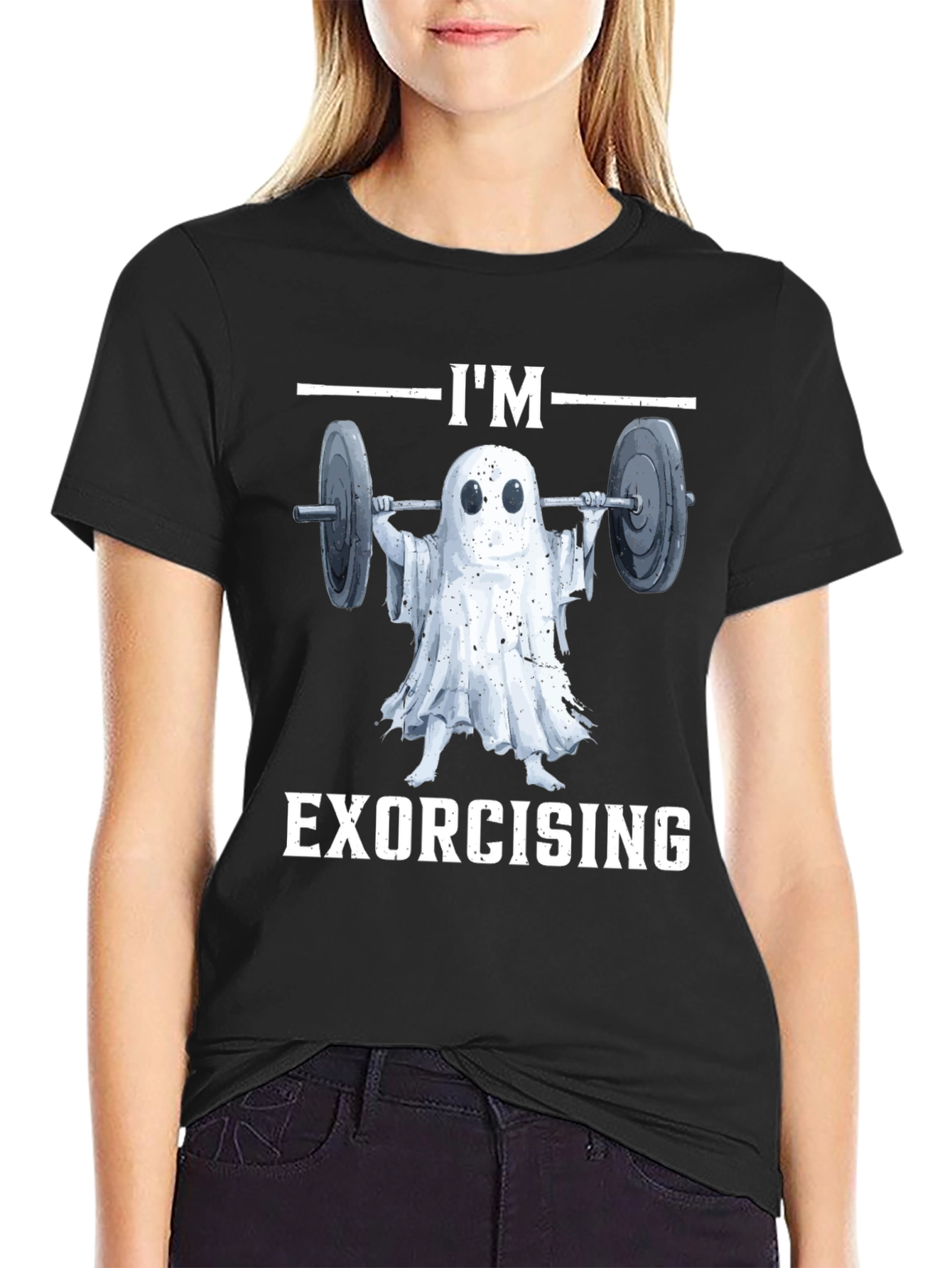 Funny Ghost Exorcising Workout T-Shirt