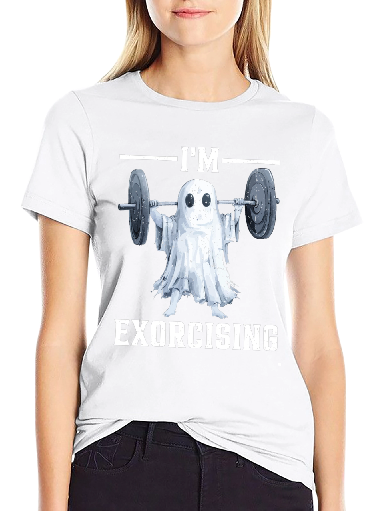 Funny Ghost Exorcising Workout T-Shirt