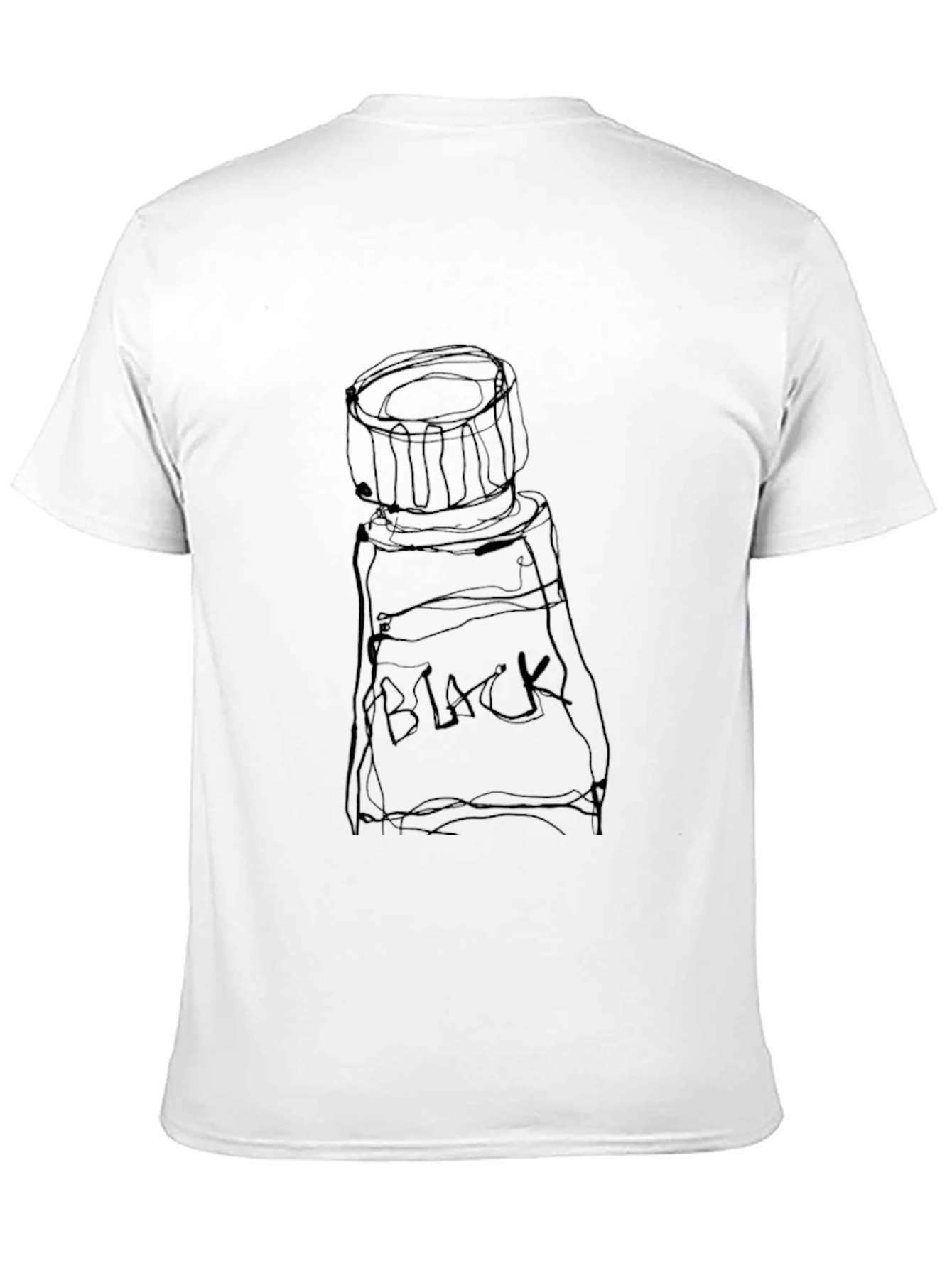 Black Paint Tube Tee - Artsy & Unique