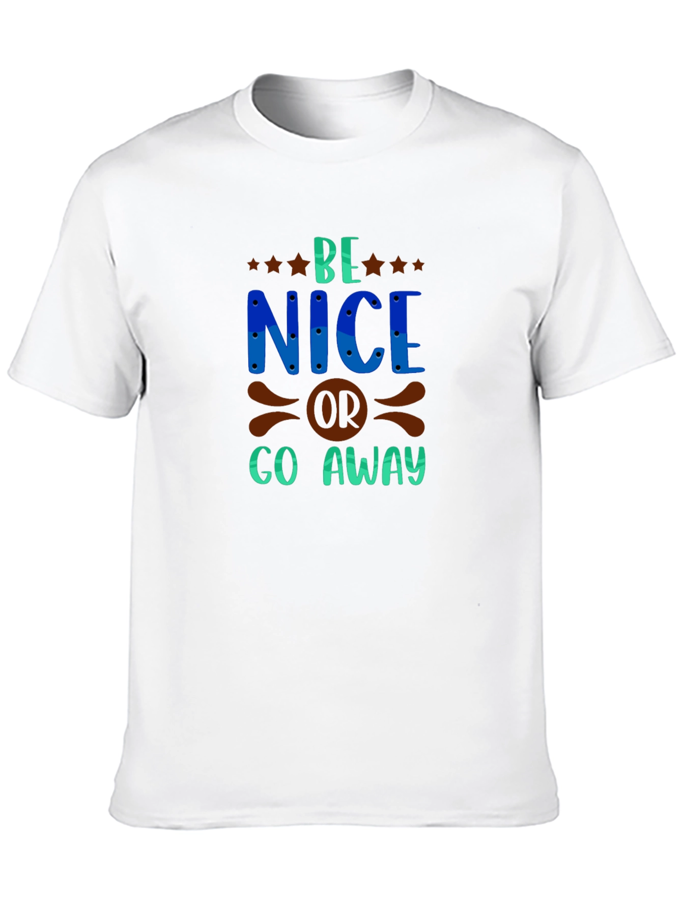Be Nice Graphic Tee - Stylish Mens Black T-Shirt