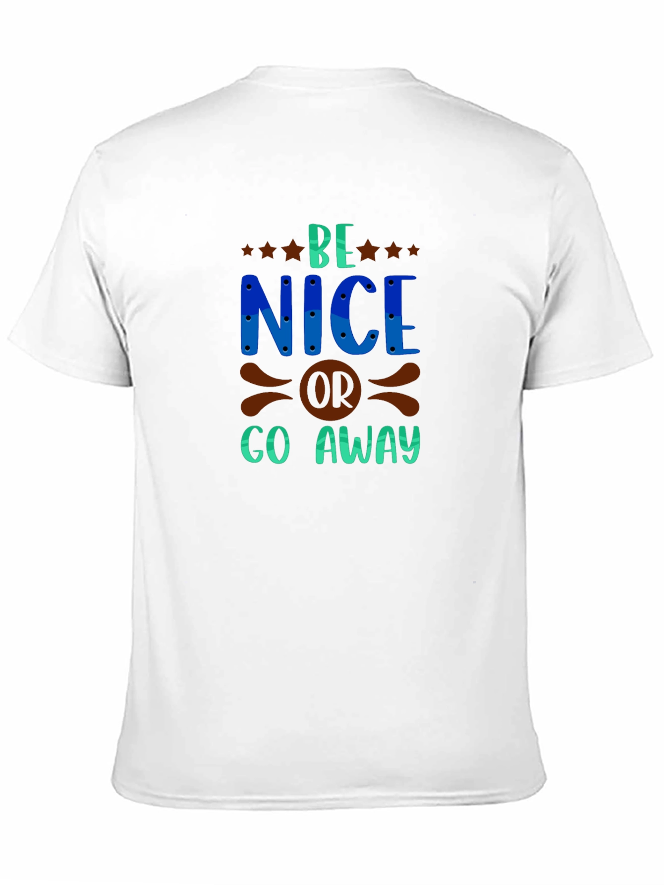 Be Nice Graphic Tee - Stylish Mens Black T-Shirt