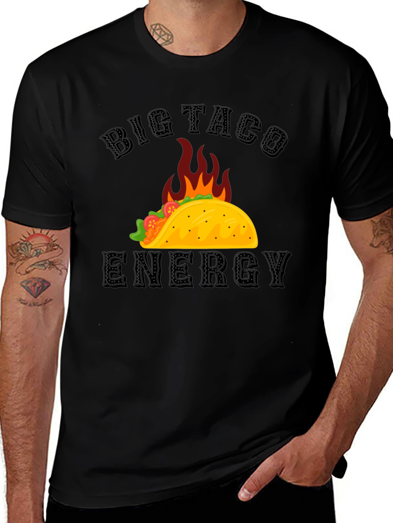Big Taco Energy Graphic T-Shirt