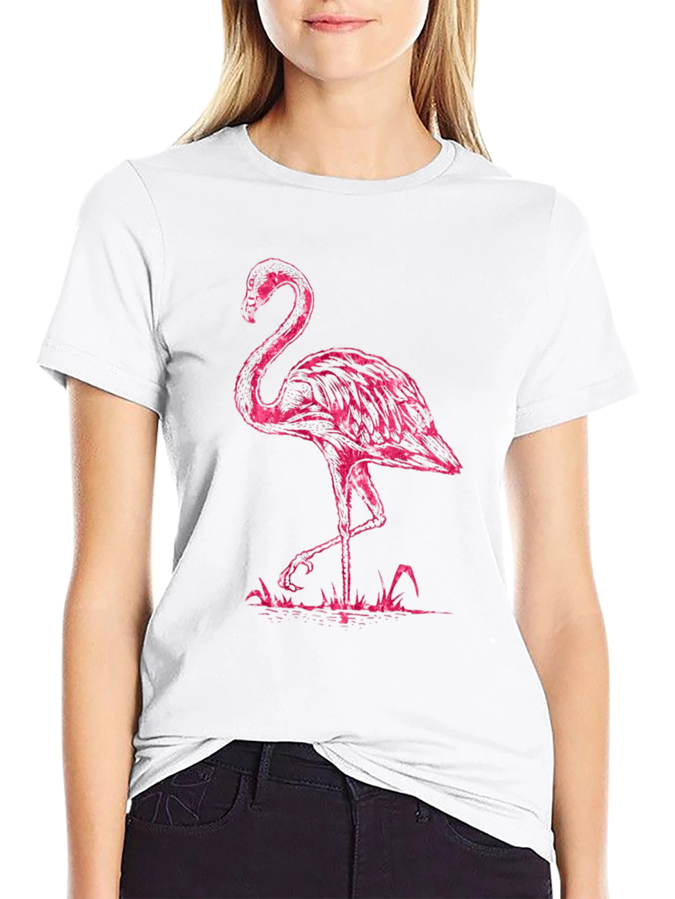 Pink Flamingo Graphic T-Shirt