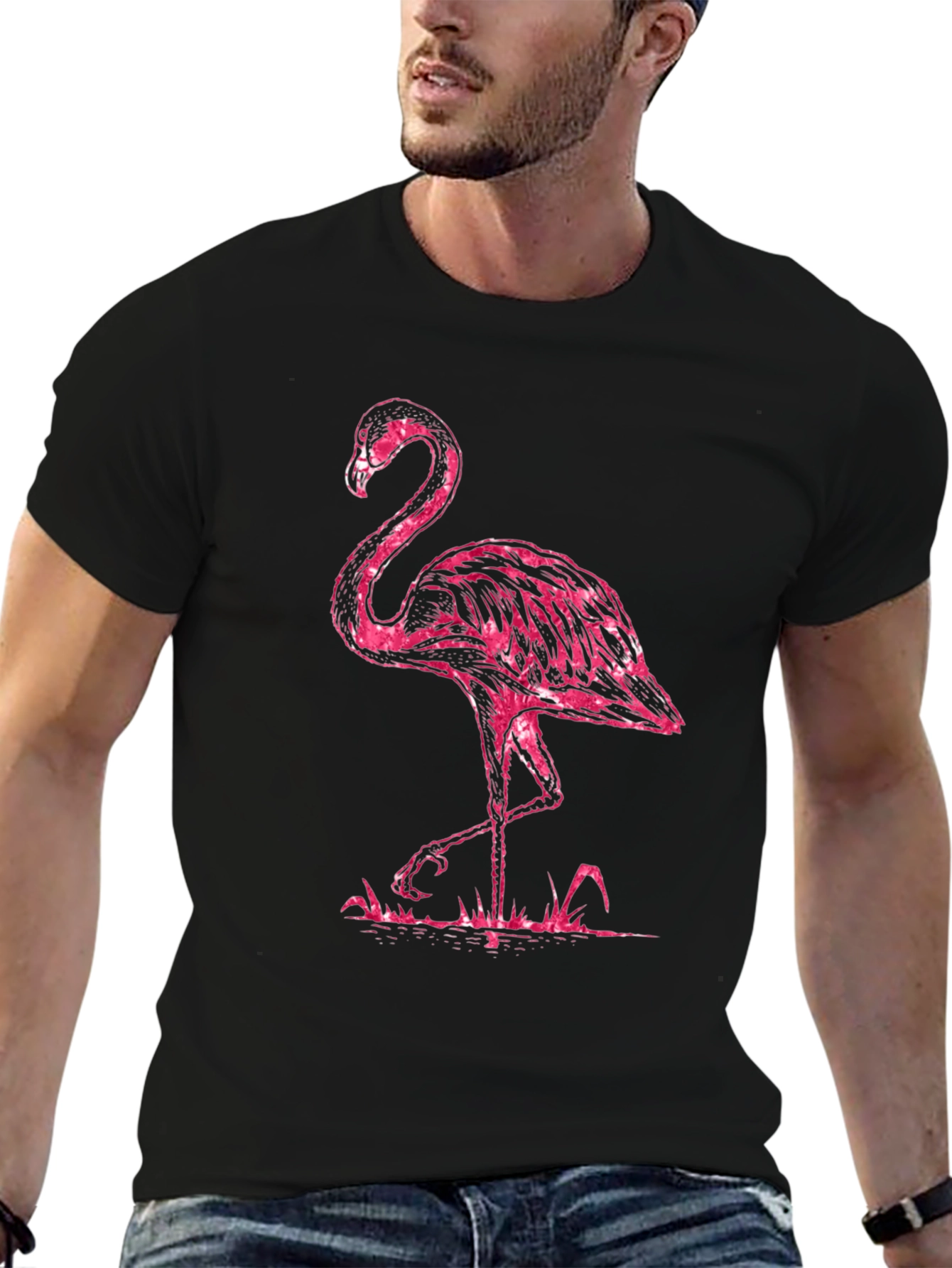 Pink Flamingo Graphic T-Shirt