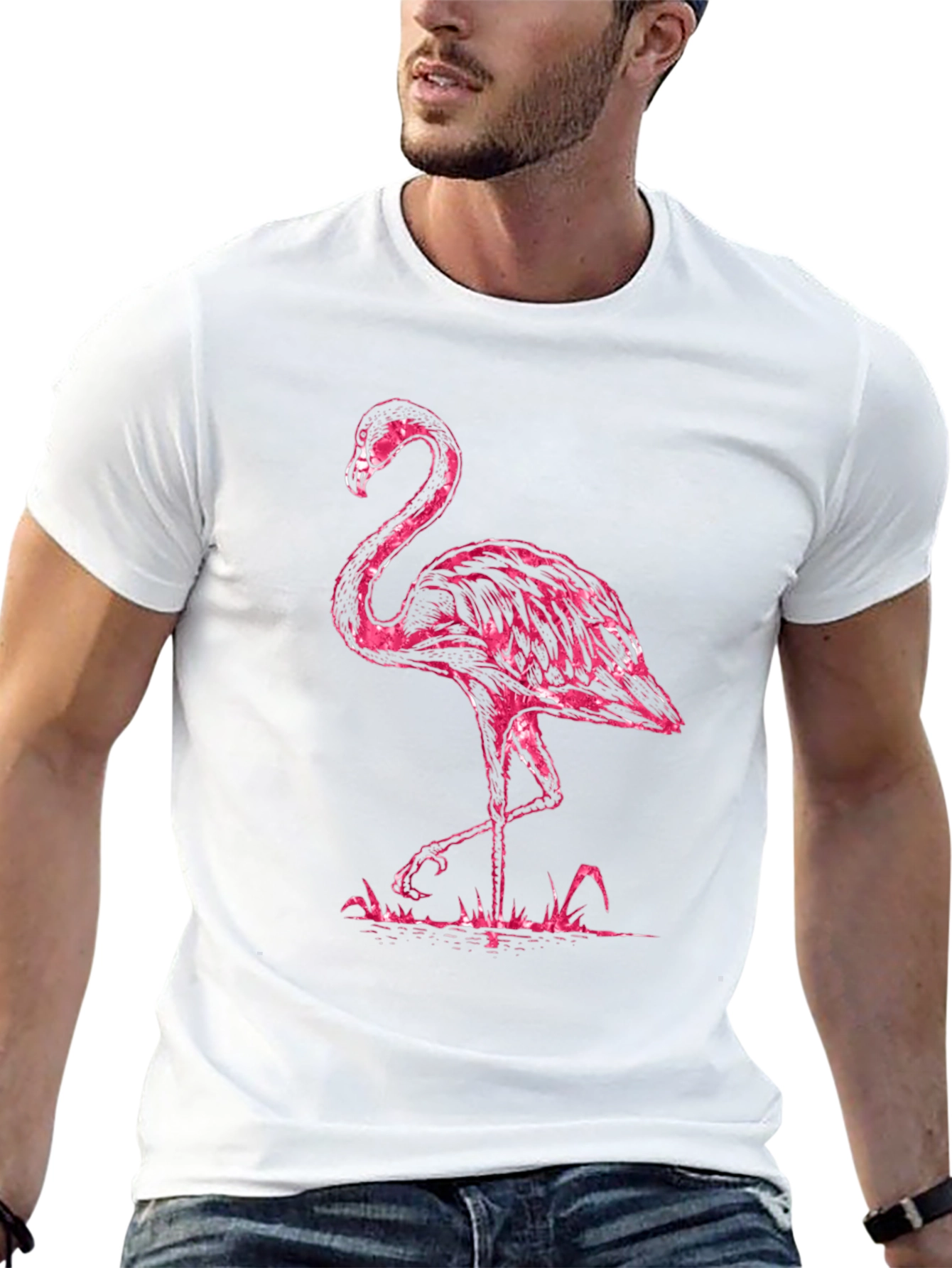 Pink Flamingo Graphic T-Shirt