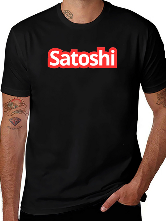 Satoshi Black T-Shirt - Crypto Fashion
