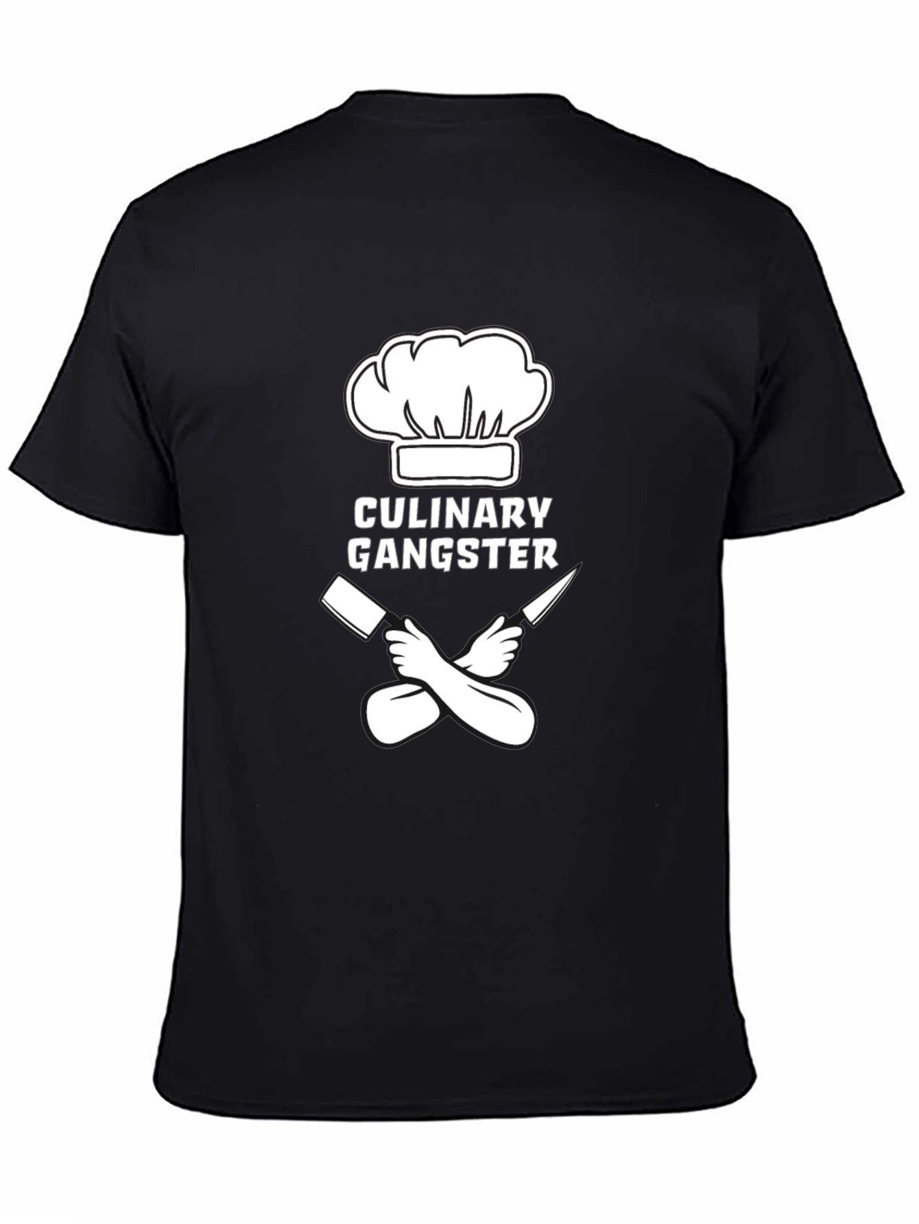 Culinary Gangster T-Shirt - Chef Hat & Crossed Knives