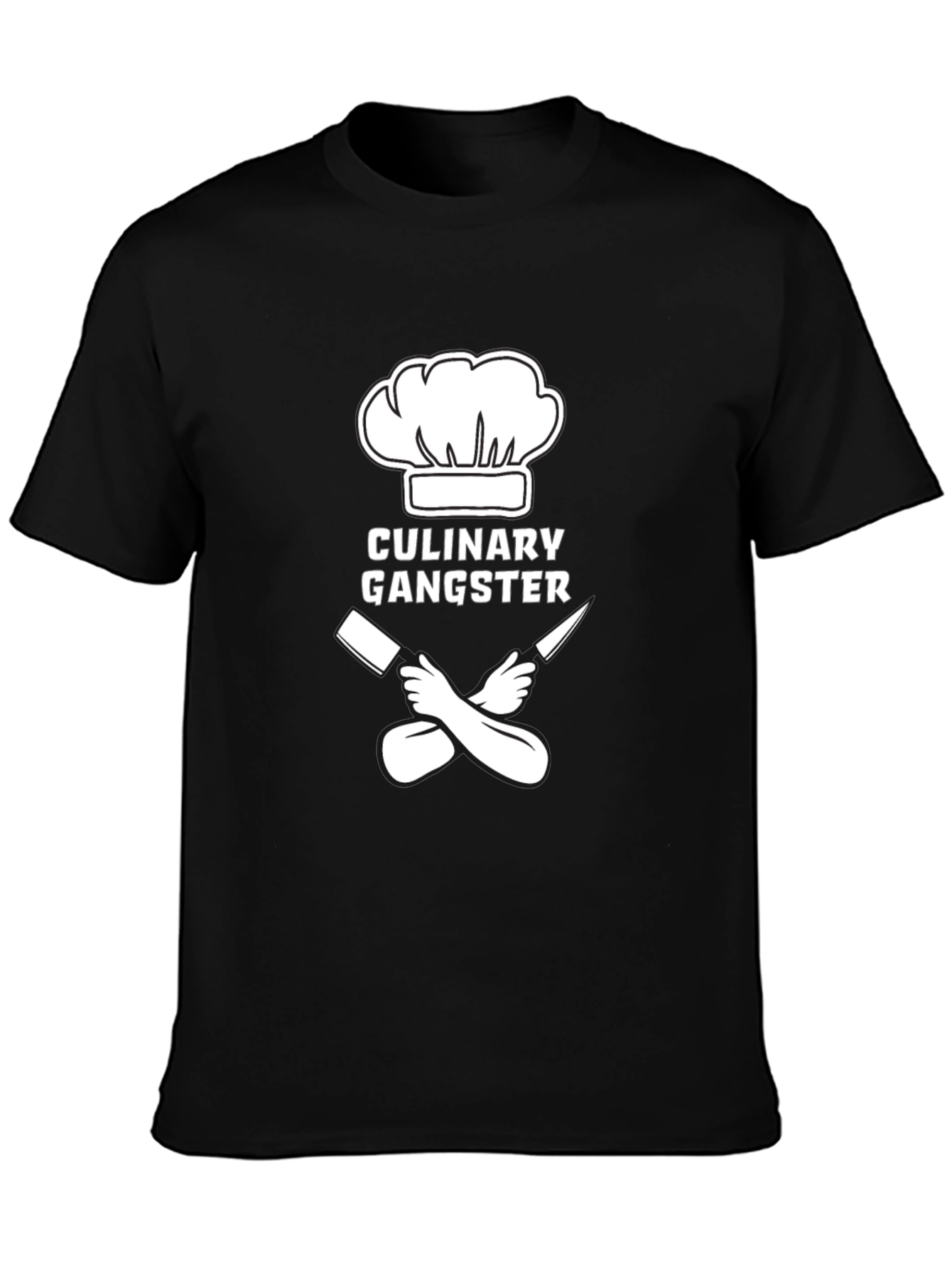 Culinary Gangster T-Shirt - Chef Hat & Crossed Knives