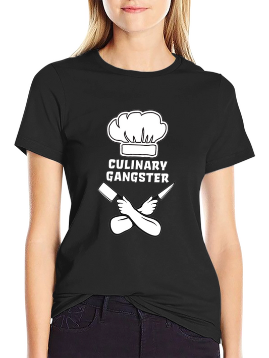 Culinary Gangster T-Shirt - Chef Hat & Crossed Knives