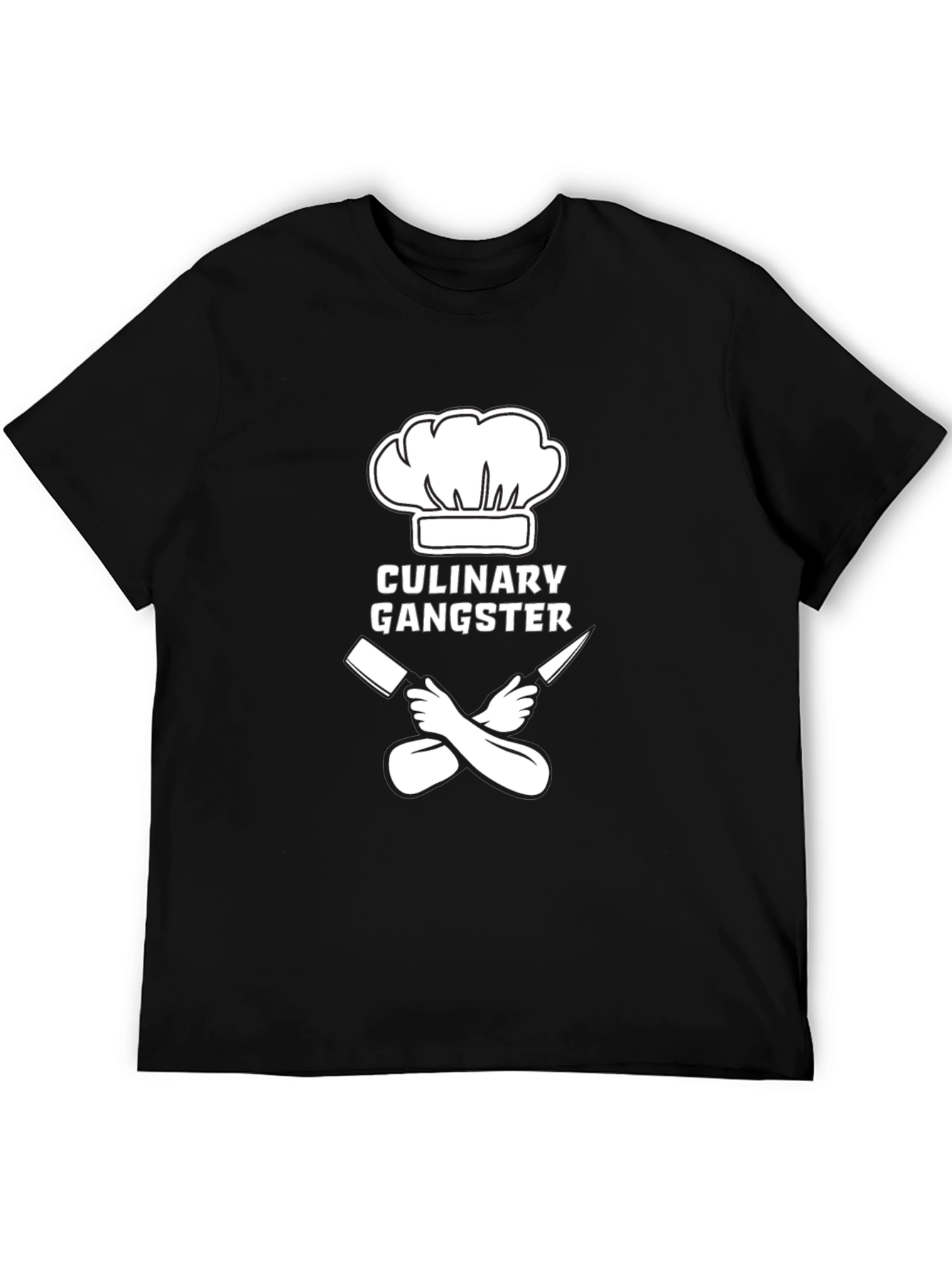 Culinary Gangster T-Shirt - Chef Hat & Crossed Knives
