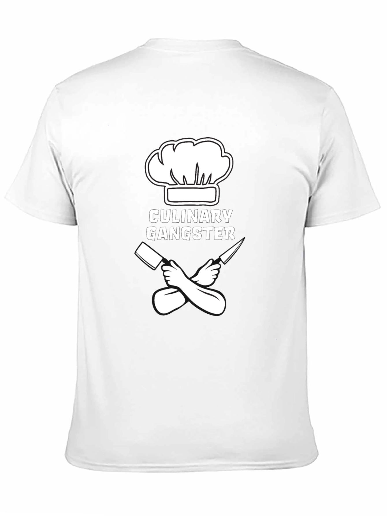 Culinary Gangster T-Shirt - Chef Hat & Crossed Knives