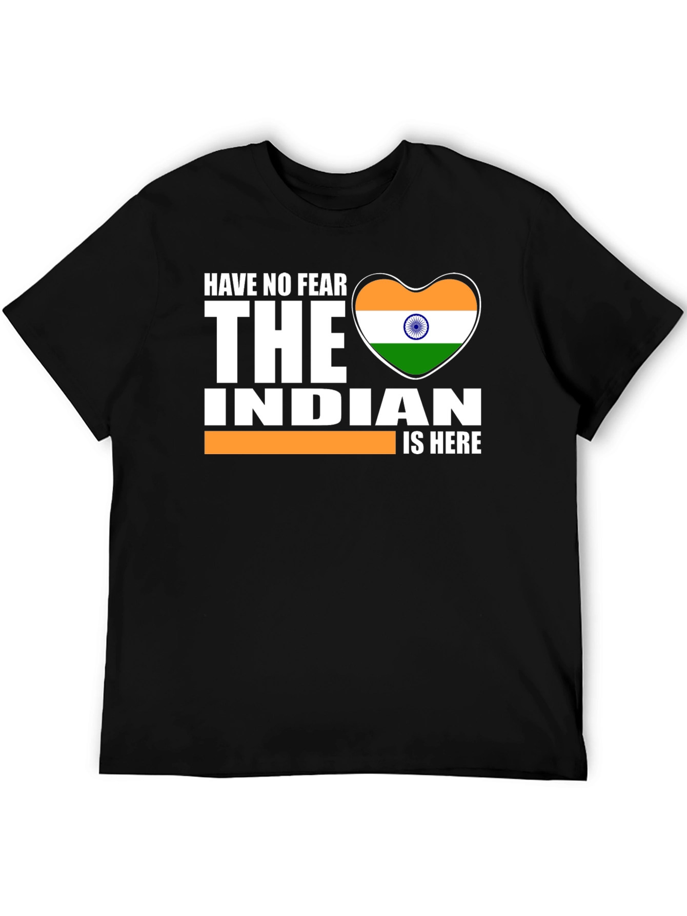 Patriotic Indian Flag Heart Graphic Tee