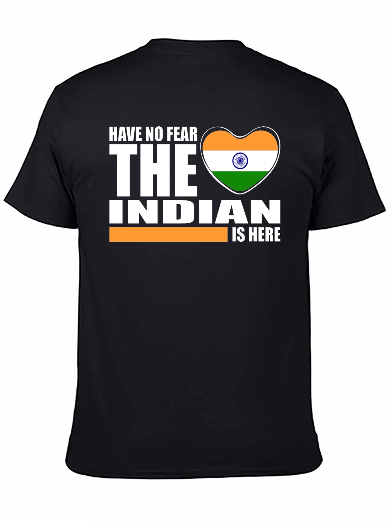 Patriotic Indian Flag Heart Graphic Tee
