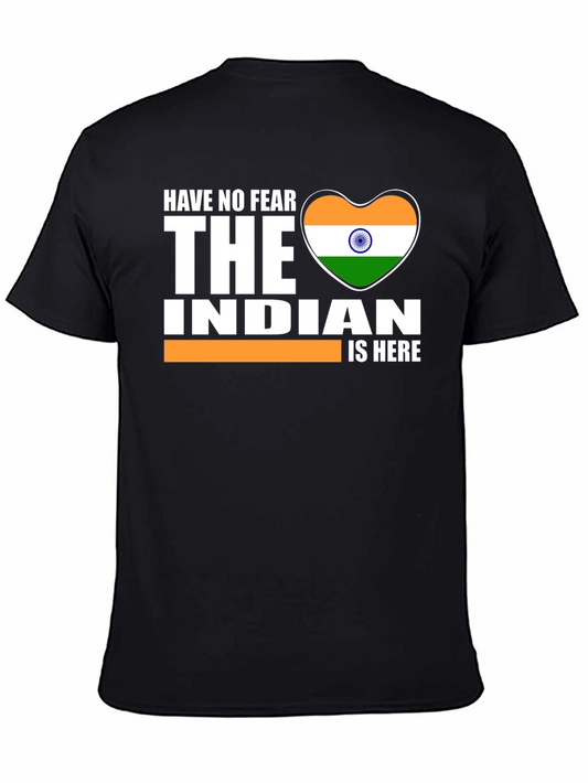 Patriotic Indian Flag Heart Graphic Tee