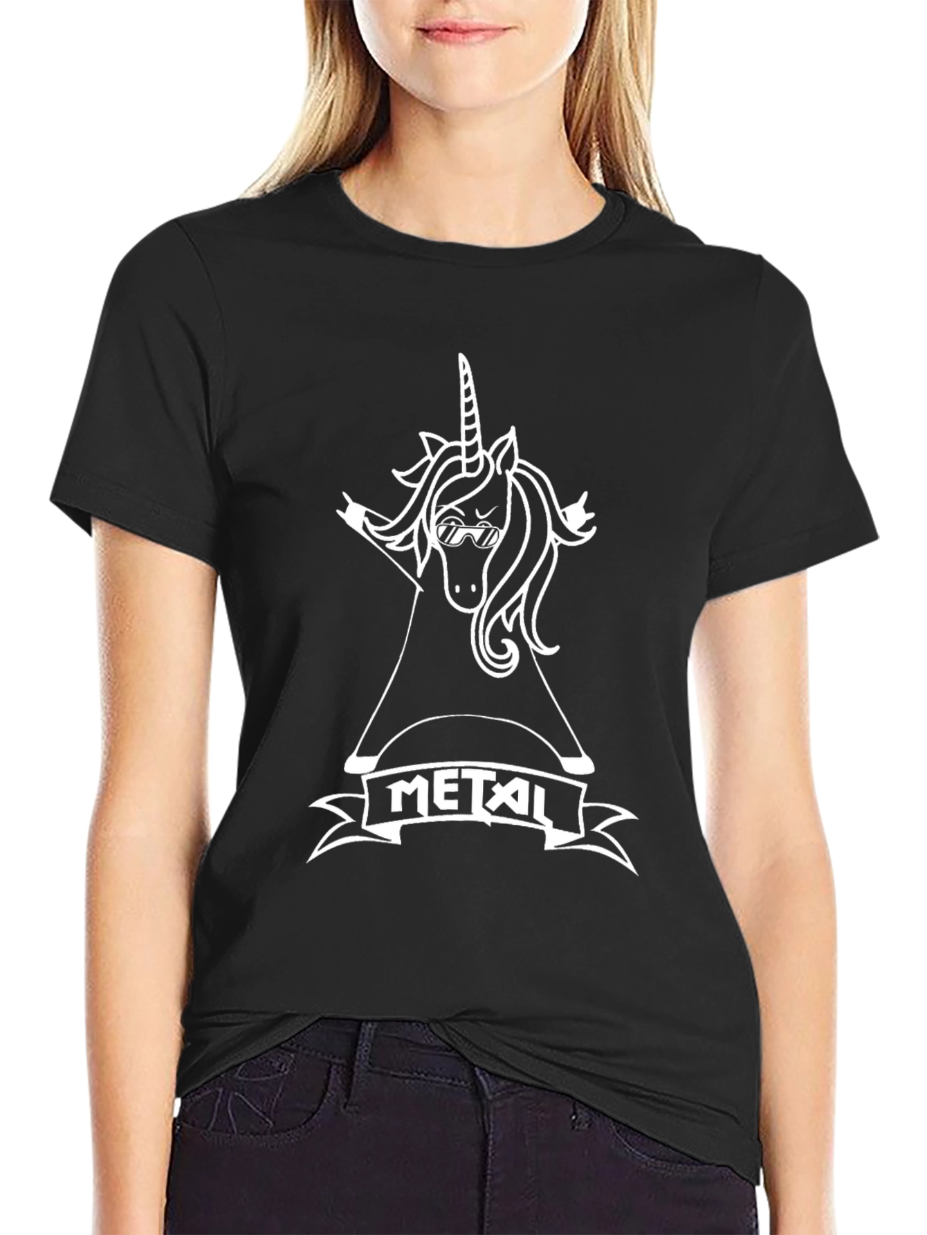 Metal Unicorn T-Shirt - Rock On!