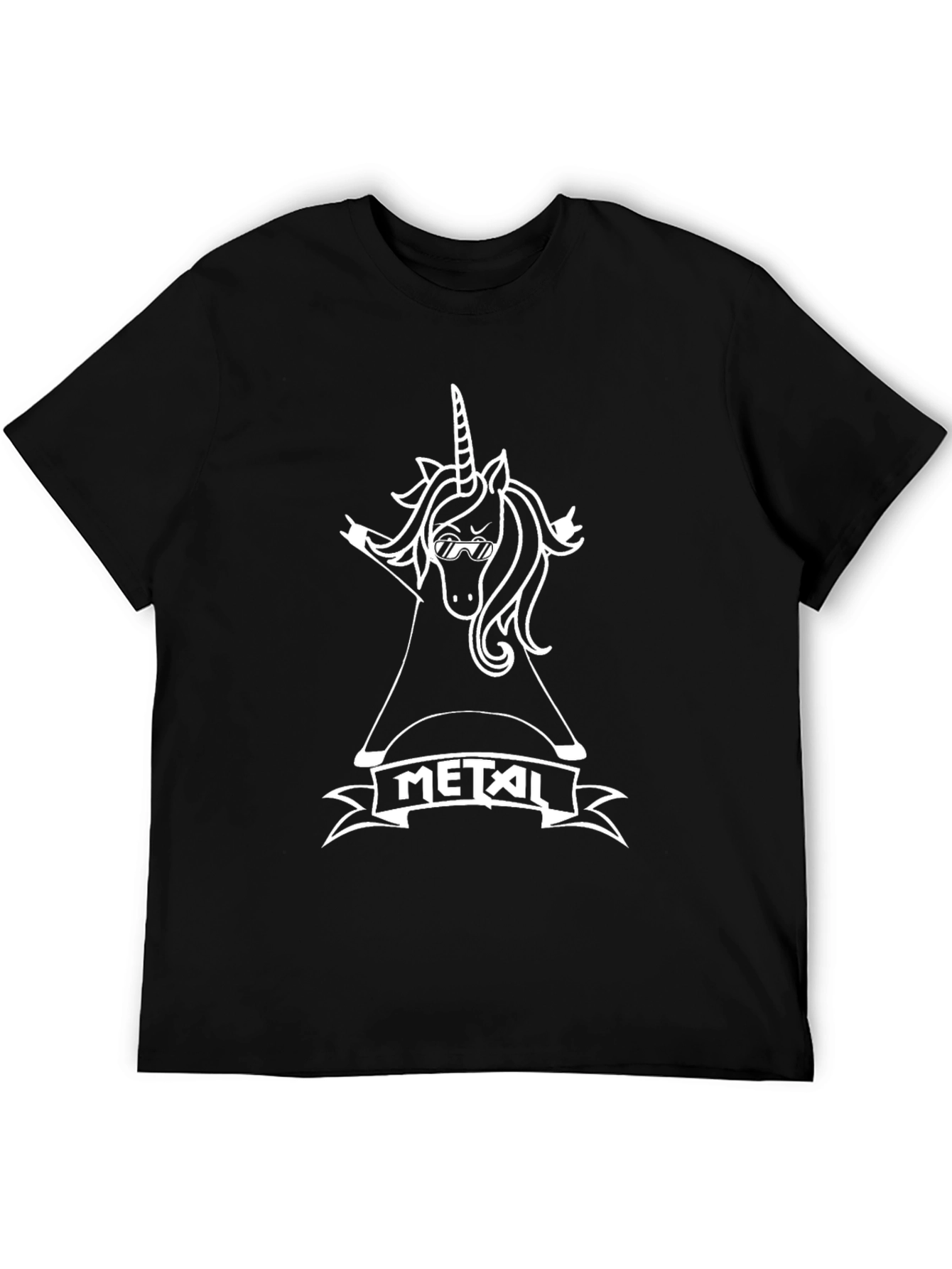 Metal Unicorn T-Shirt - Rock On!