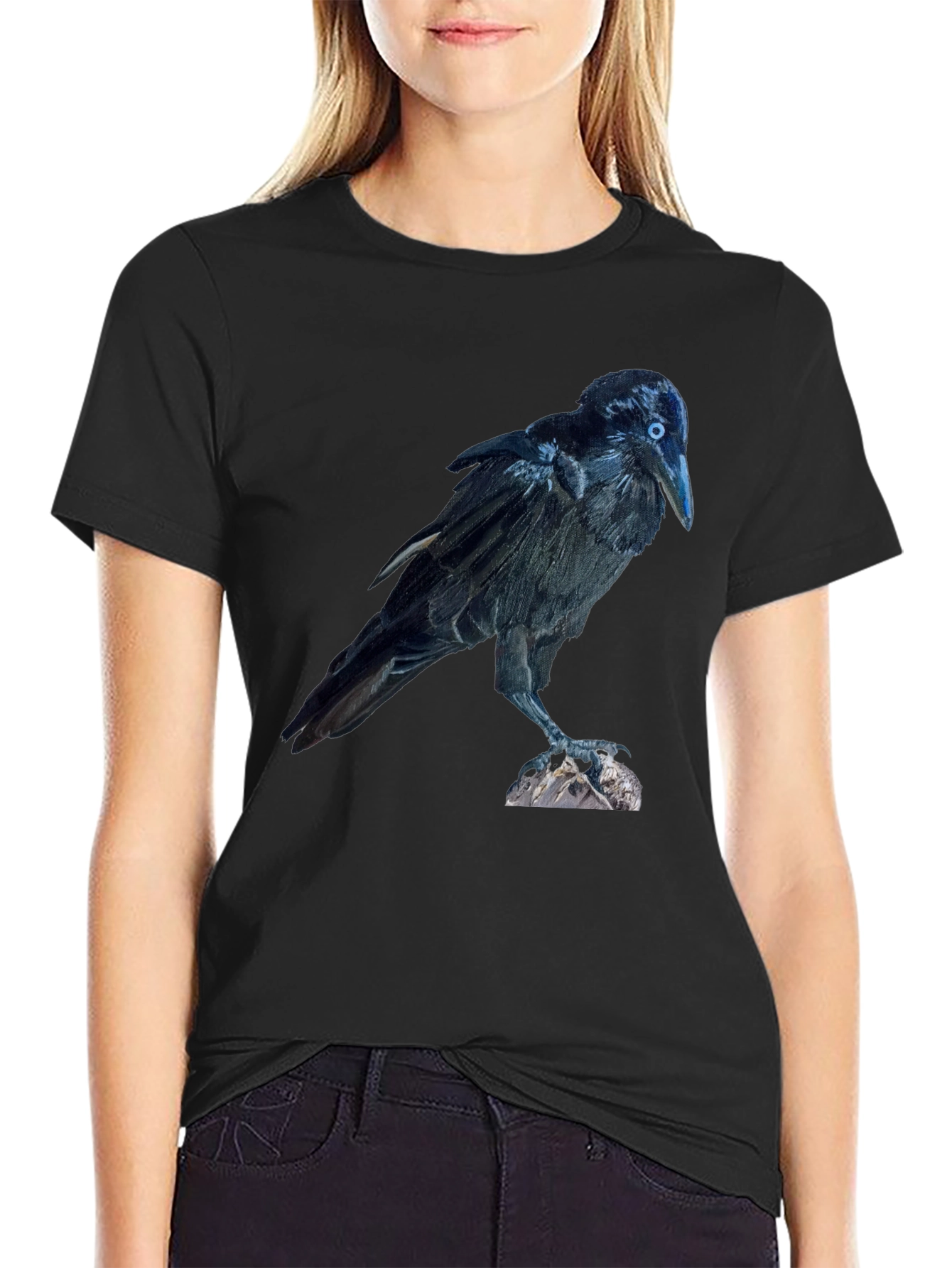 Raven Graphic Tee - Mens Black T-Shirt