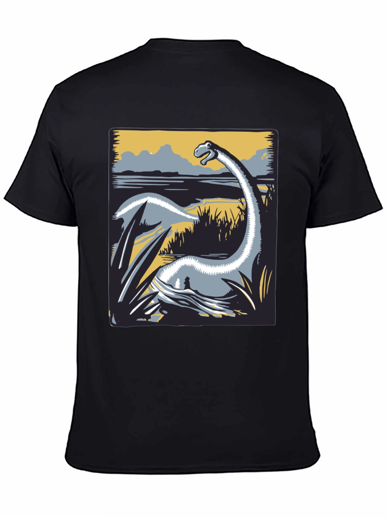Dino Graphic Tee - Retro Brachiosaurus Design