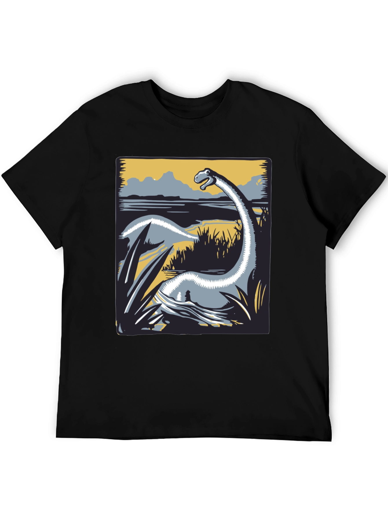 Dino Graphic Tee - Retro Brachiosaurus Design
