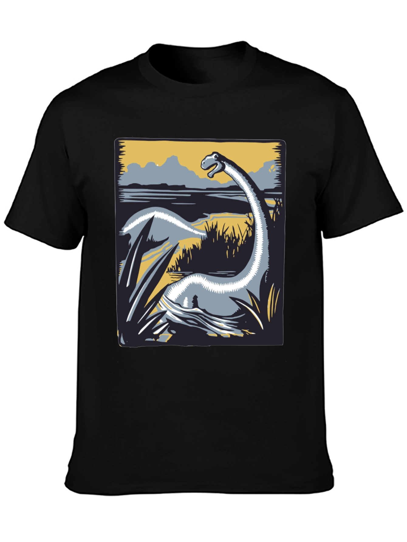 Dino Graphic Tee - Retro Brachiosaurus Design