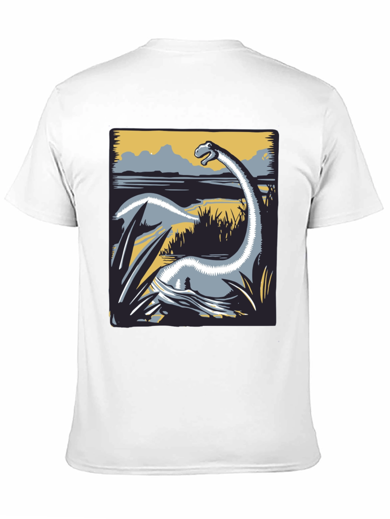 Dino Graphic Tee - Retro Brachiosaurus Design