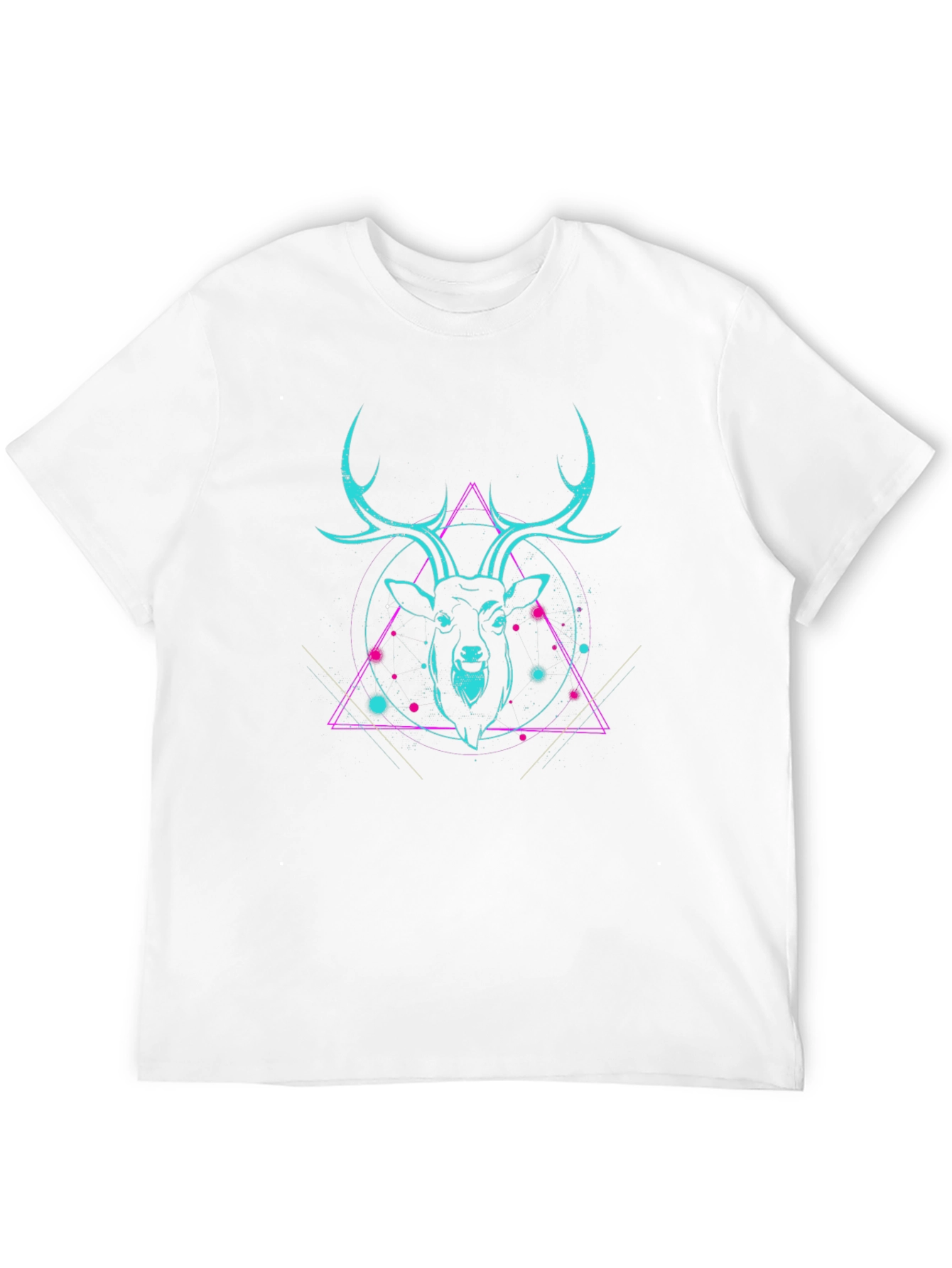 Neon Deer Graphic Tee - Cool Style
