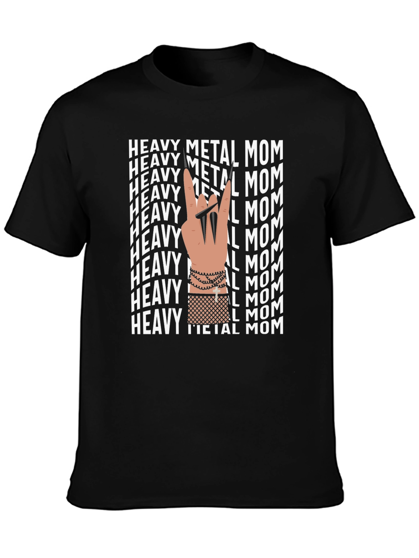 Heavy Metal Mom Graphic Tee Shirt