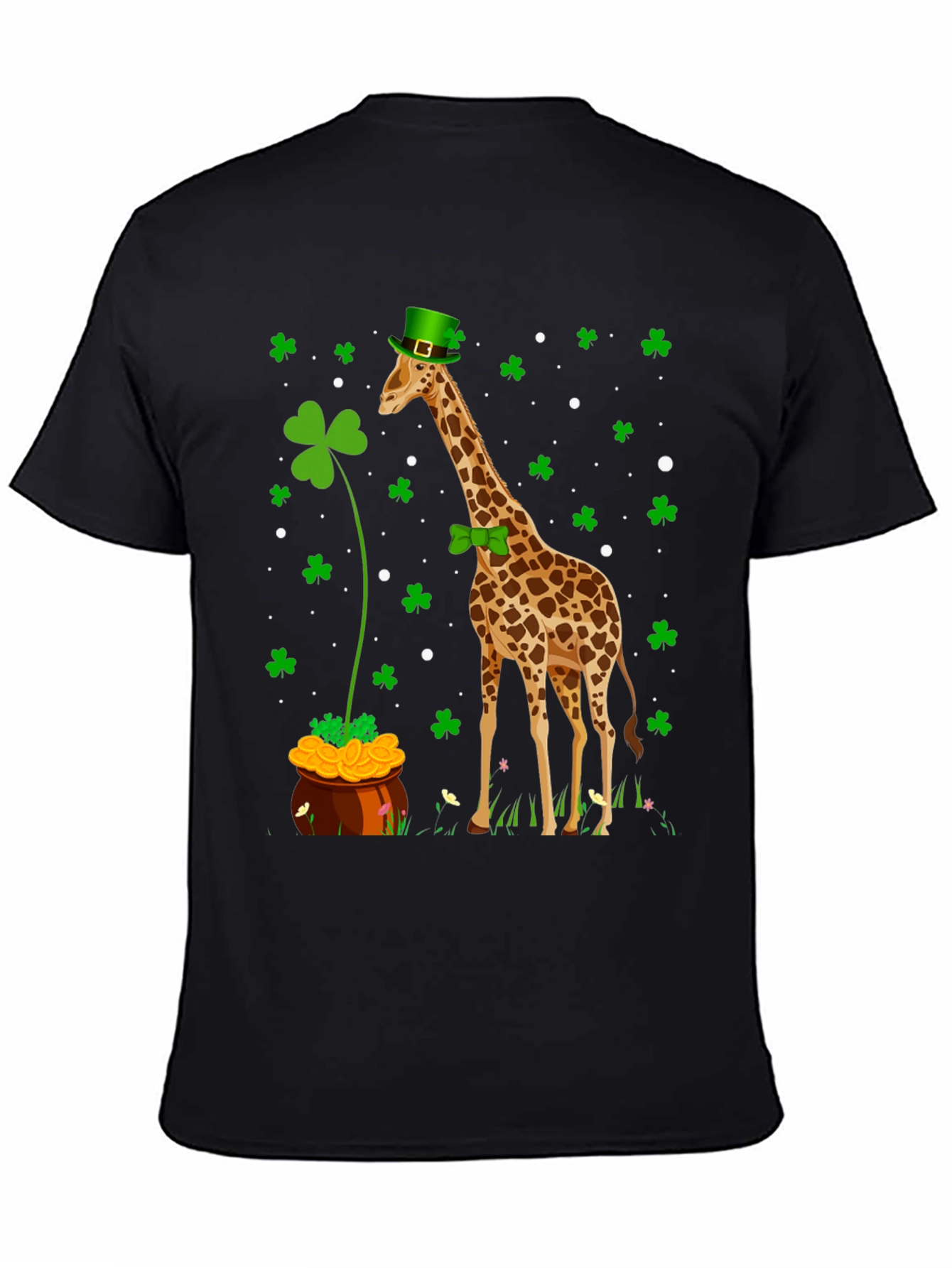 St. Patricks Day Giraffe Graphic T-Shirt