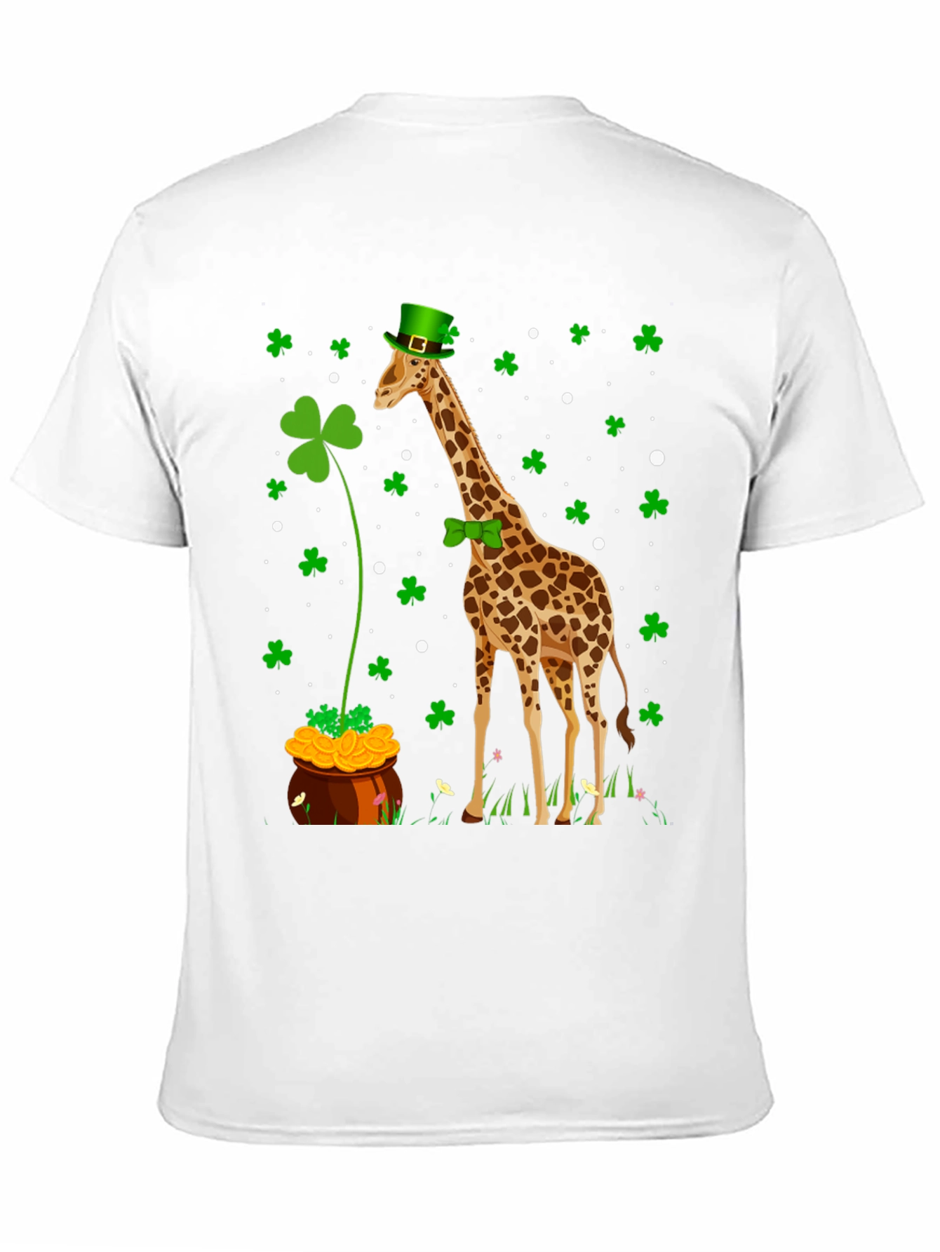 St. Patricks Day Giraffe Graphic T-Shirt