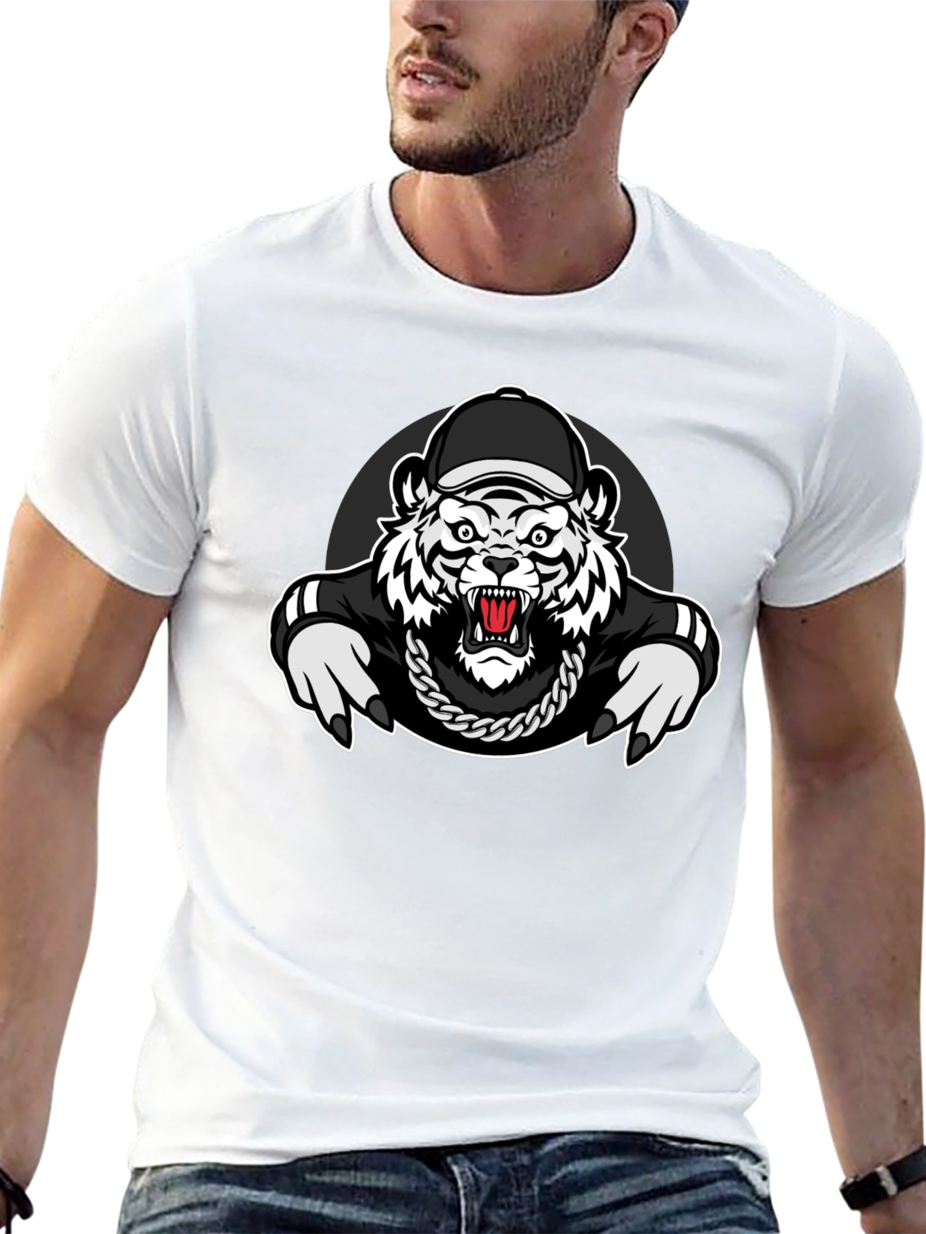 Tiger Graphic Black T-Shirt - Urban Style