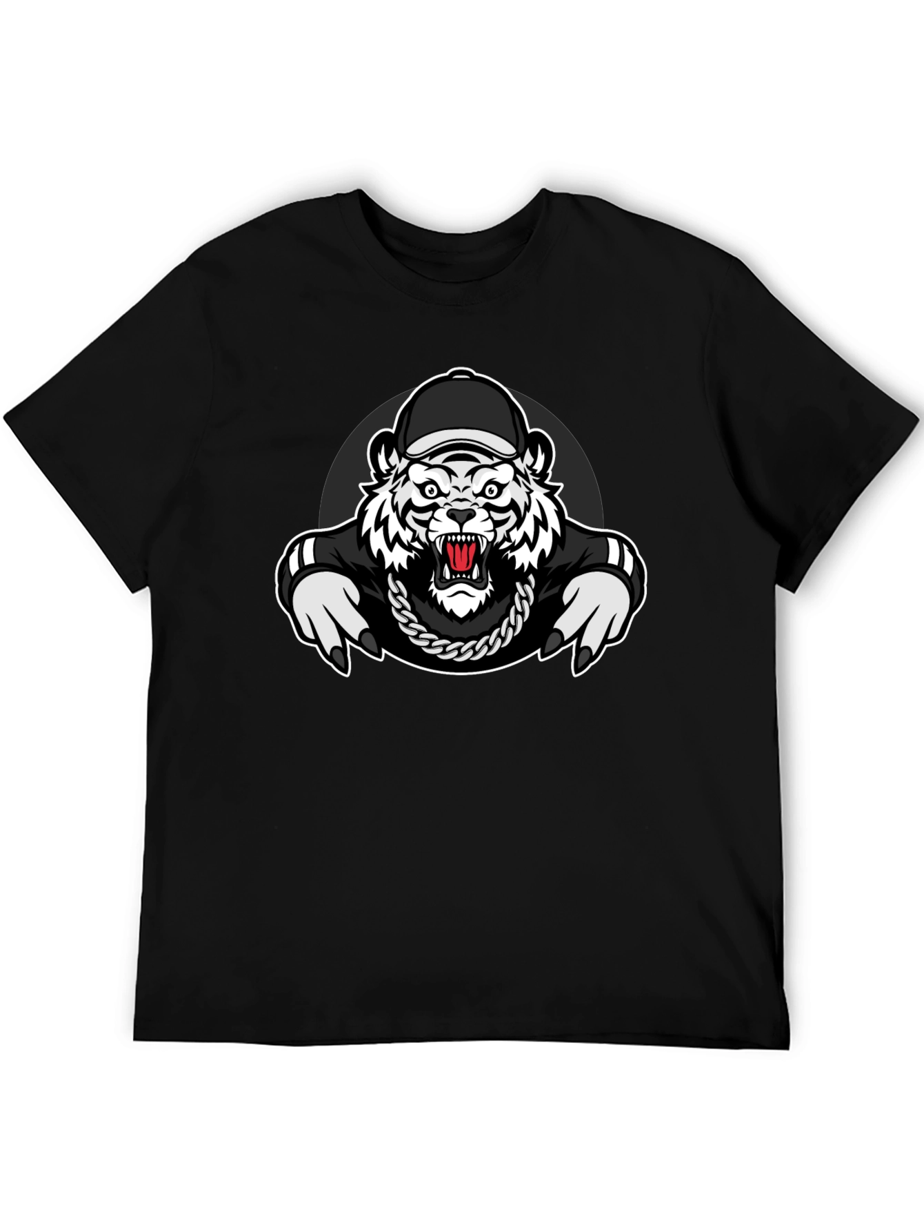 Tiger Graphic Black T-Shirt - Urban Style