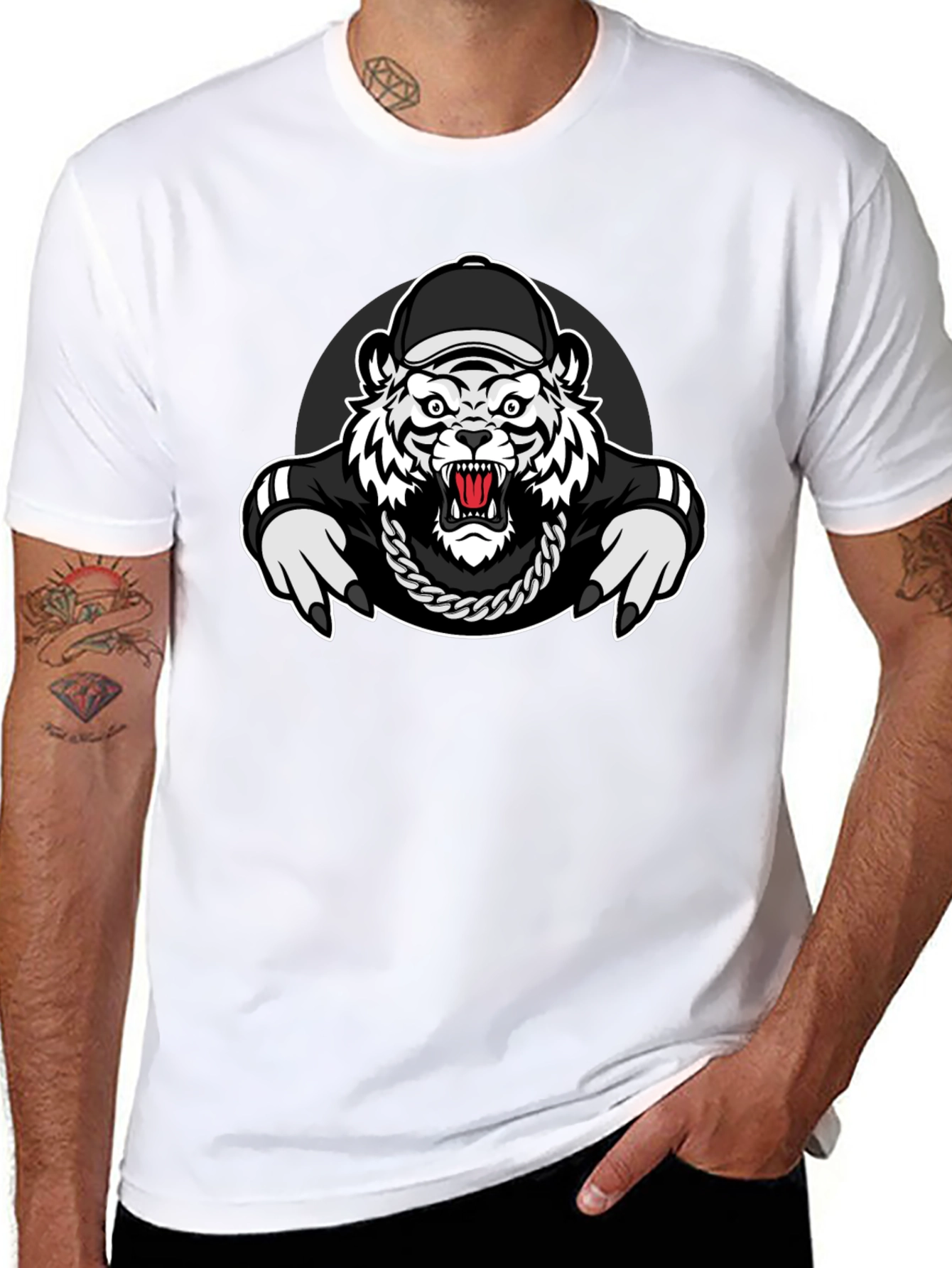 Tiger Graphic Black T-Shirt - Urban Style
