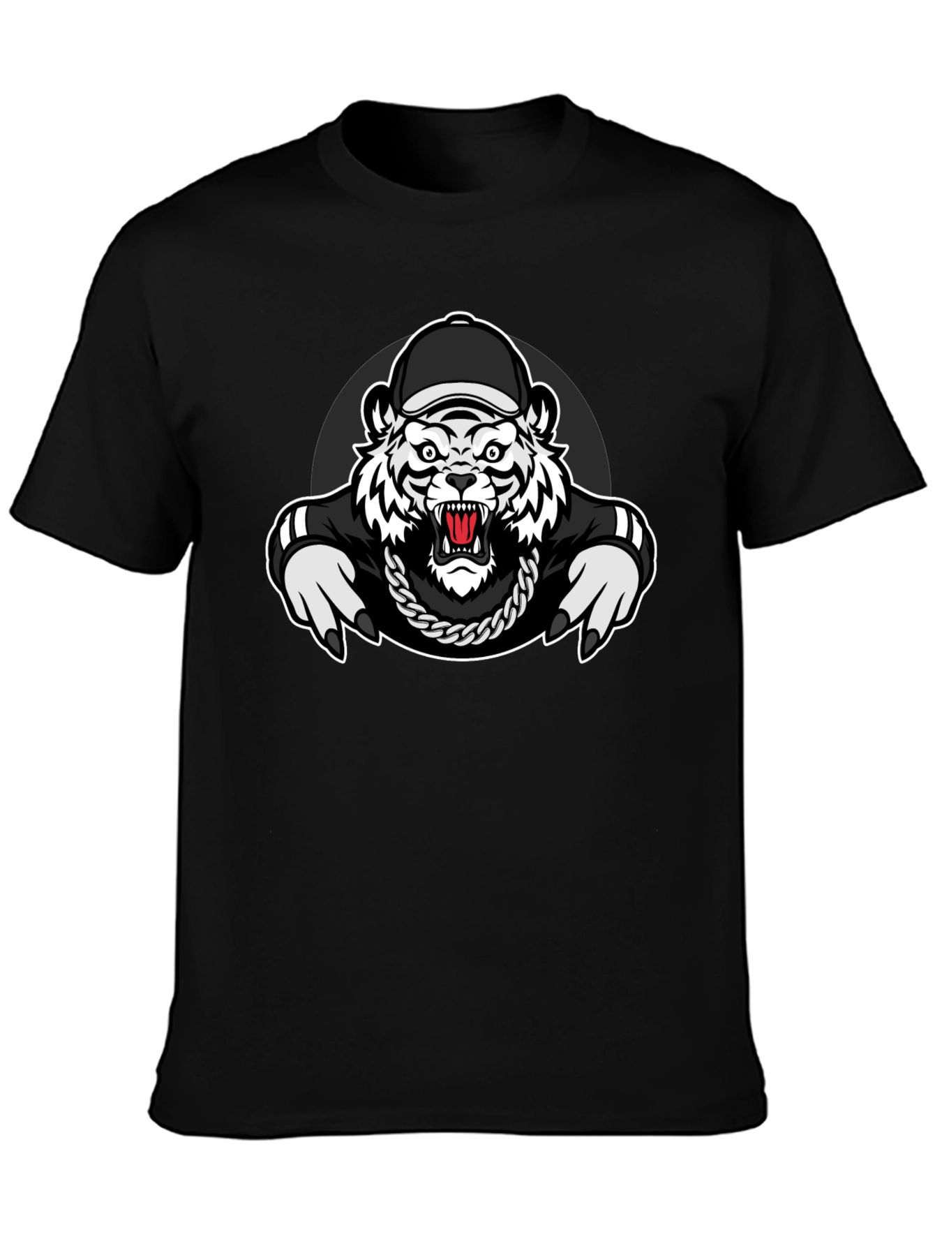 Tiger Graphic Black T-Shirt - Urban Style