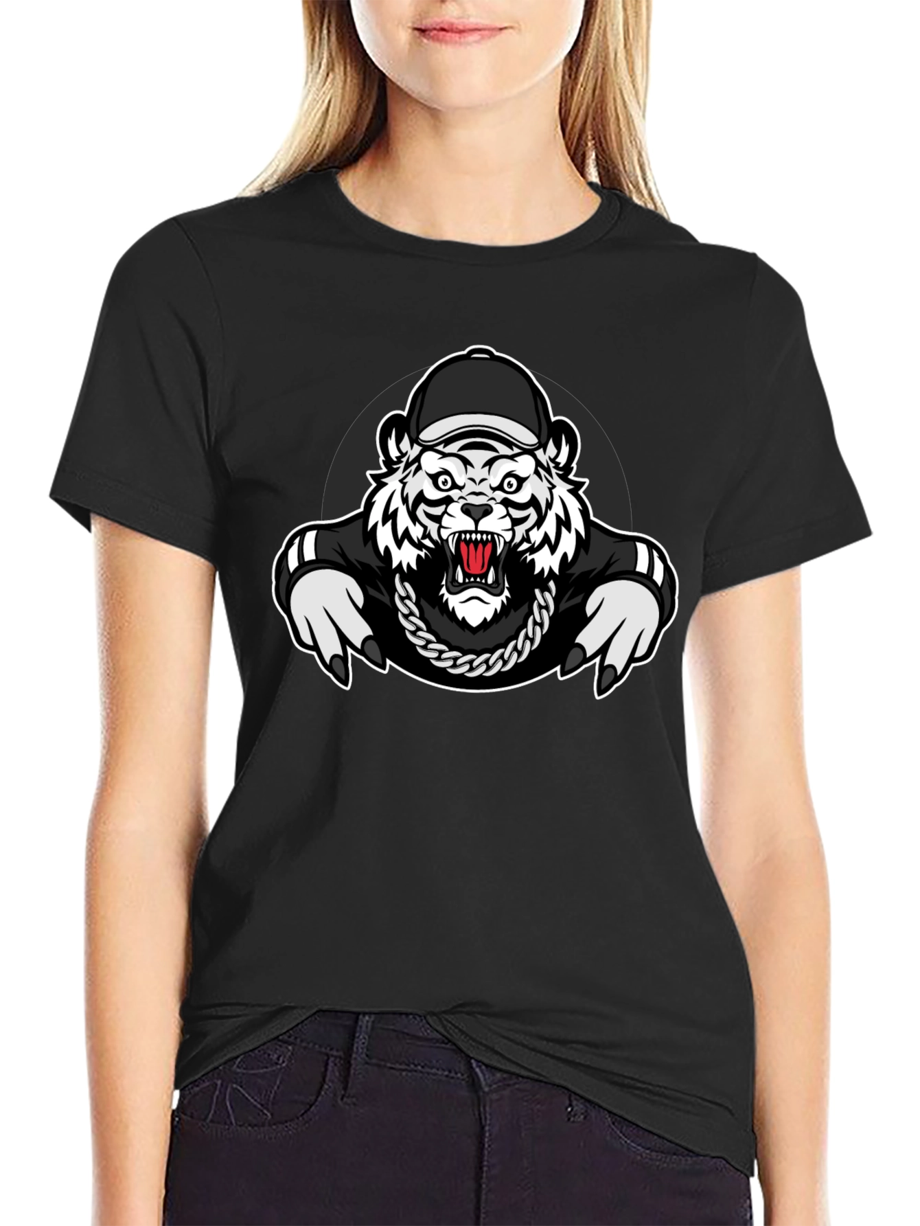 Tiger Graphic Black T-Shirt - Urban Style