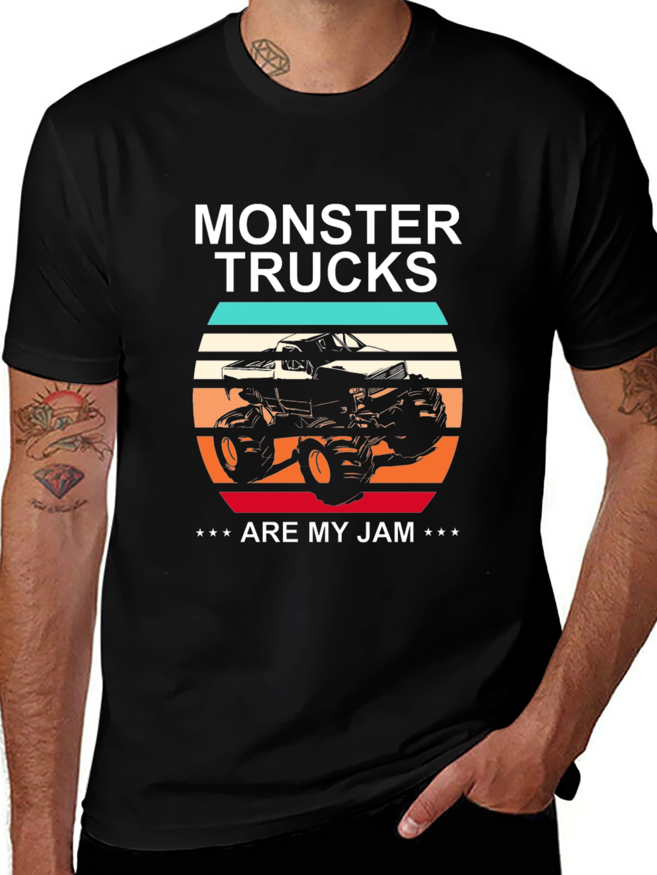Monster Trucks Are My Jam Graphic T-Shirt