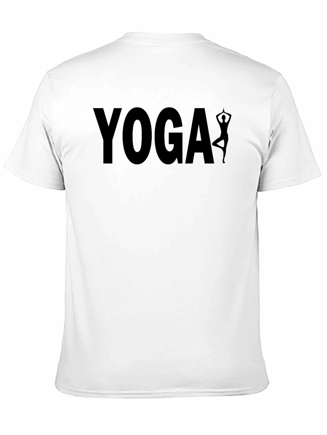 Yoga Graphic Tee - Black Soft Cotton
