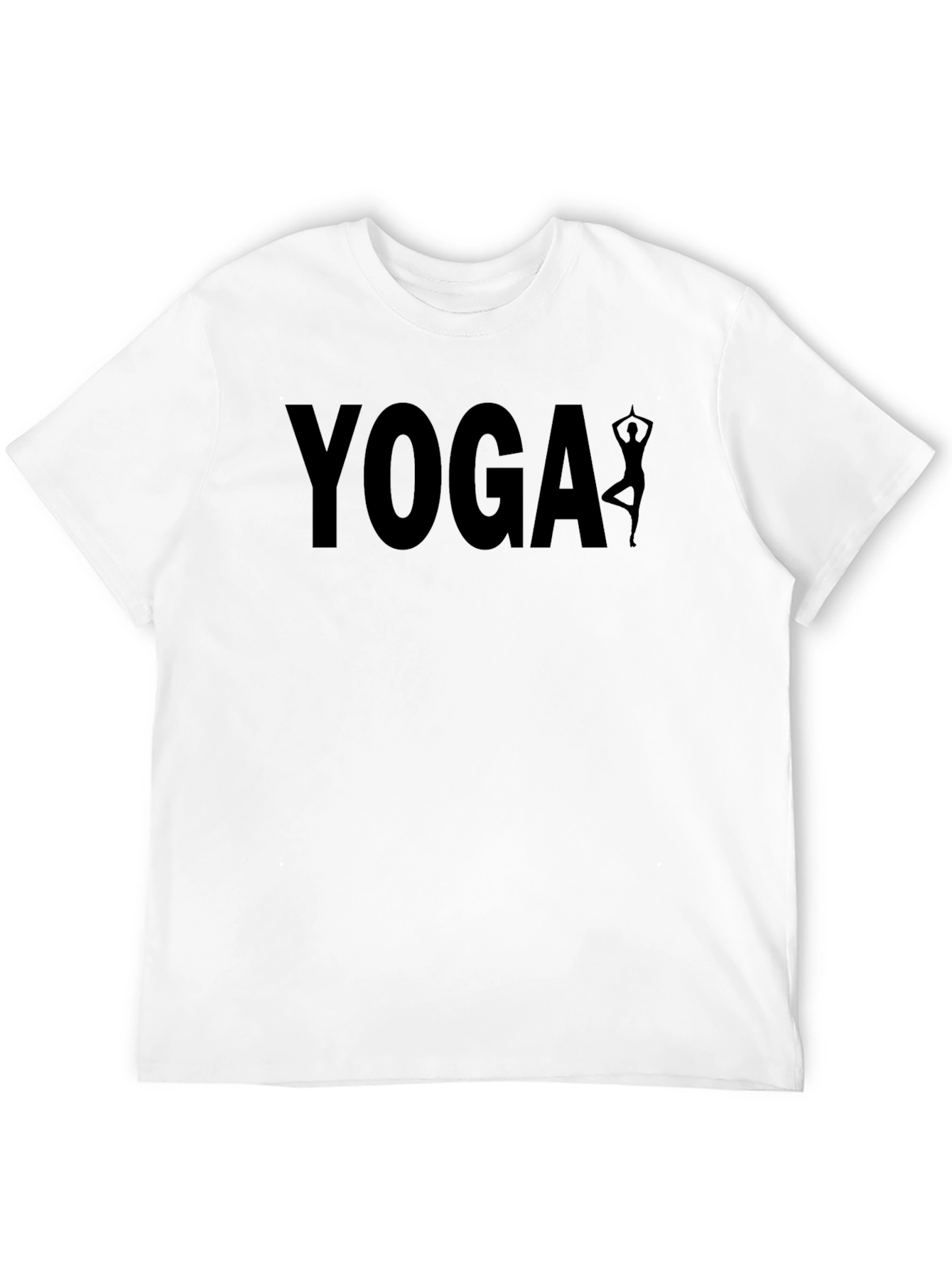 Yoga Graphic Tee - Black Soft Cotton