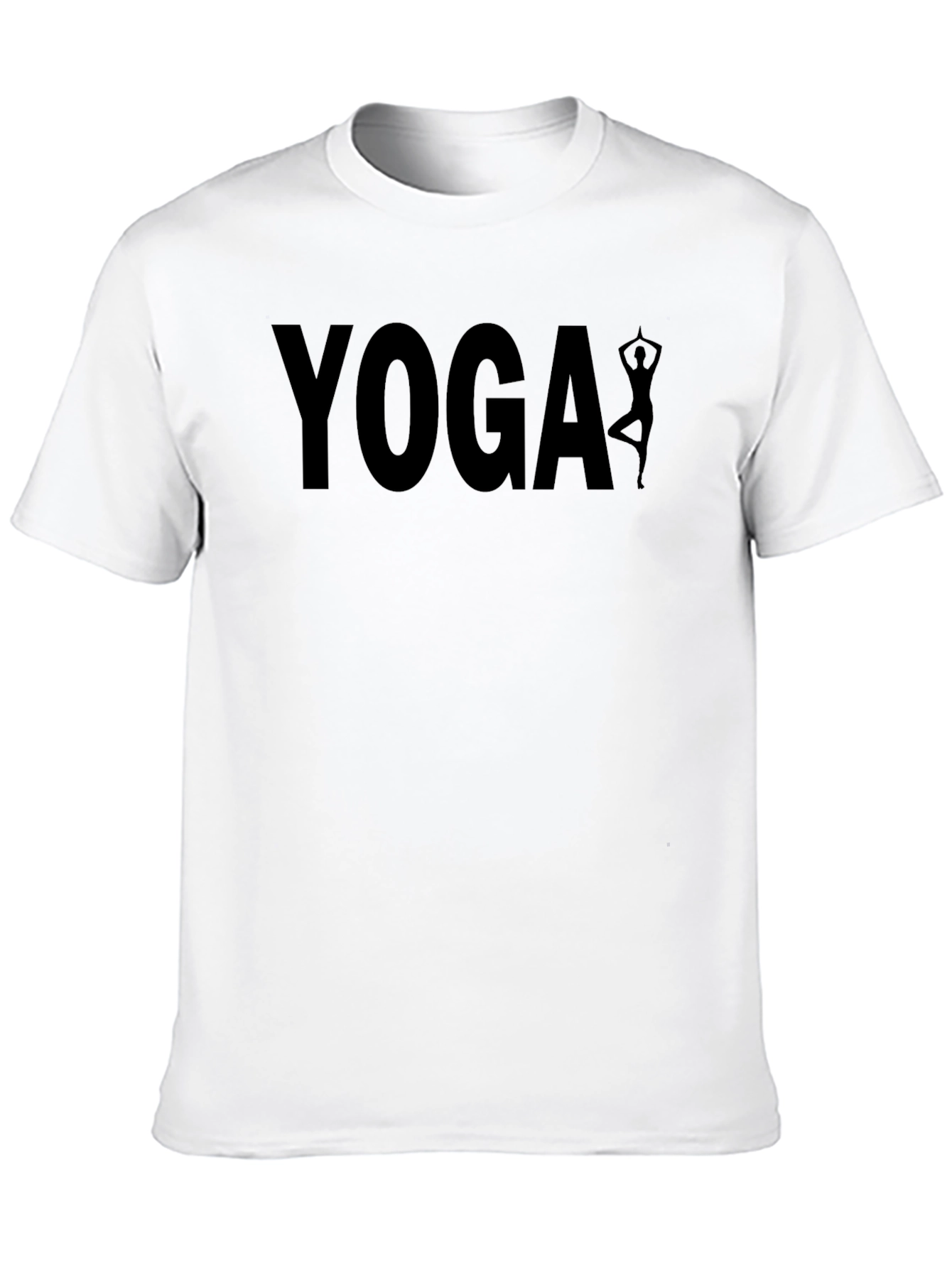 Yoga Graphic Tee - Black Soft Cotton