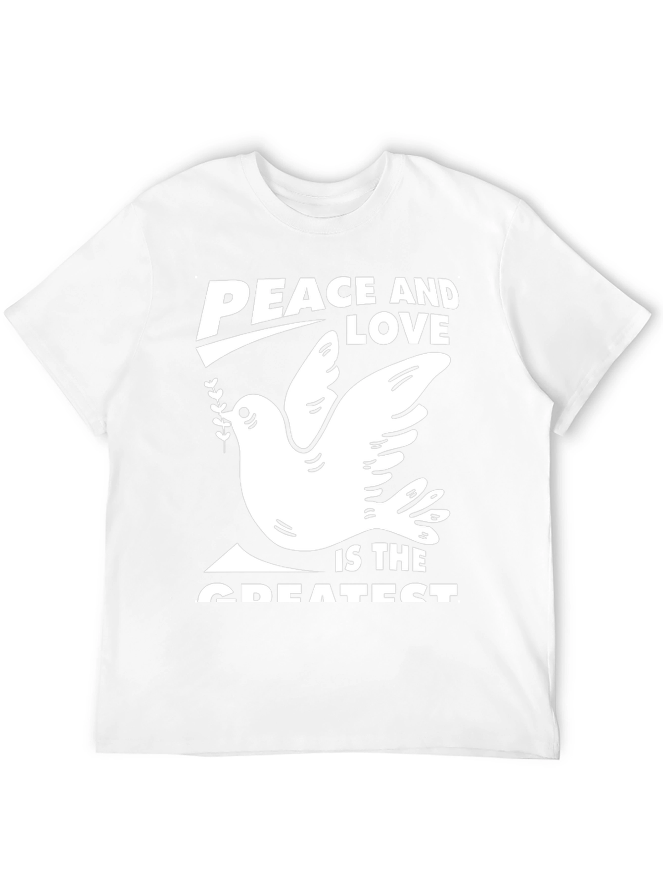Peace & Love Dove Graphic Tee - Black T-Shirt